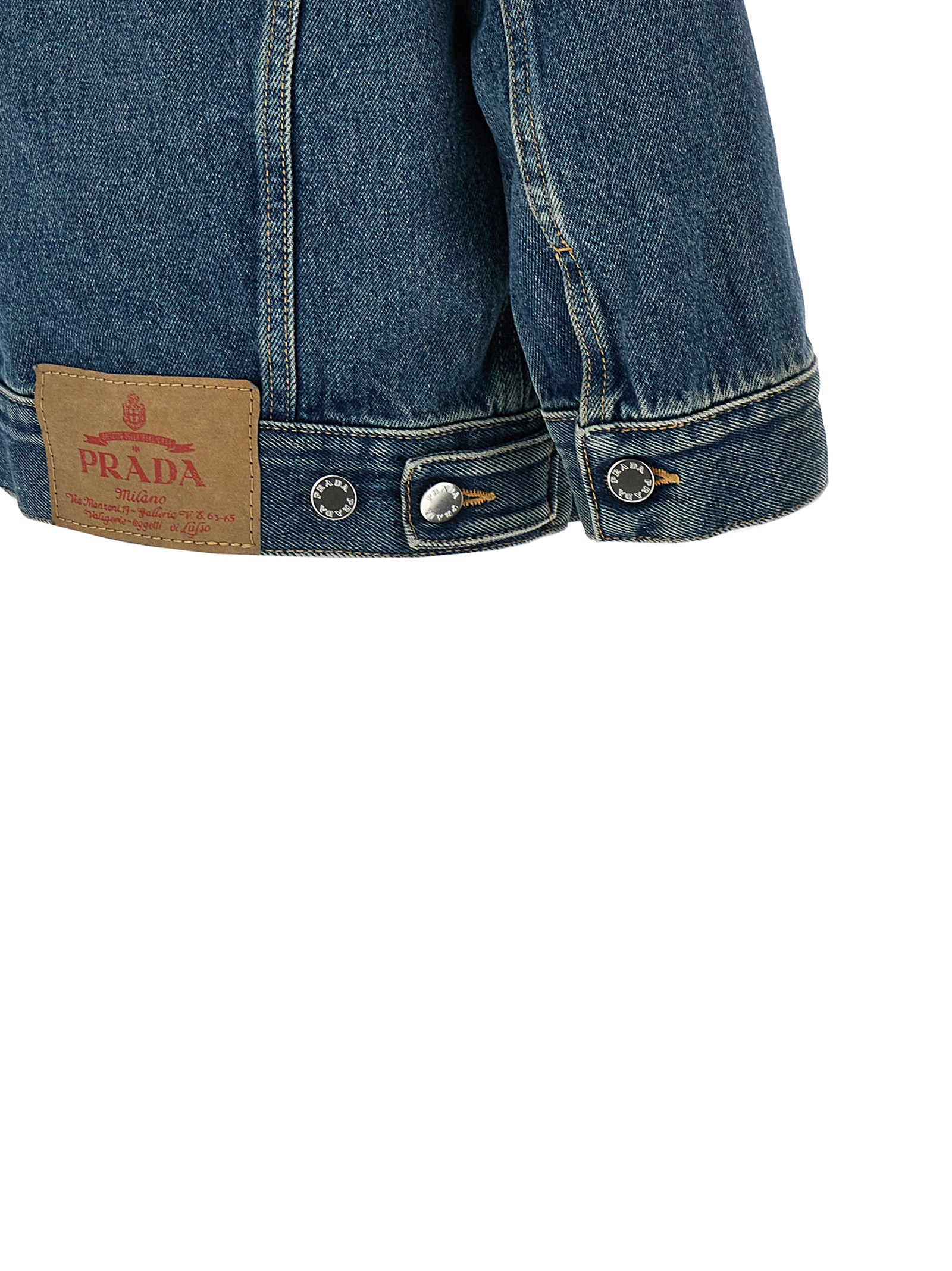 Cropped denim jacket GFB316SOOO12OYF0008 (Prada / カジュアルジャケット・ベスト ) | Prada (プラダ)(3)