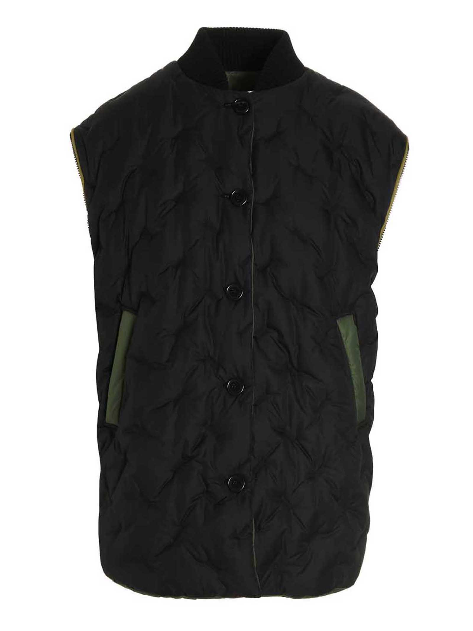 'Gang' reversible bomber jacket SHUOJG00NGLOSSYBLACKGLOSSYOLIVE (sherpa / カジュアルジャケット ) | sherpa (シェルパ)(1)