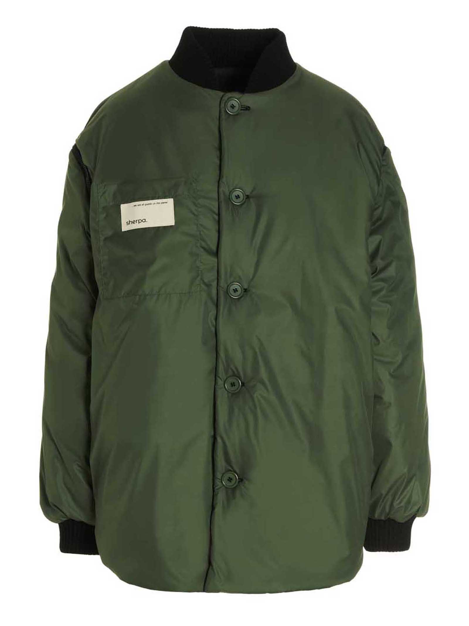 'Gang' reversible bomber jacket SHUOJG00NGLOSSYBLACKGLOSSYOLIVE (sherpa / カジュアルジャケット ) | sherpa (シェルパ)(2)