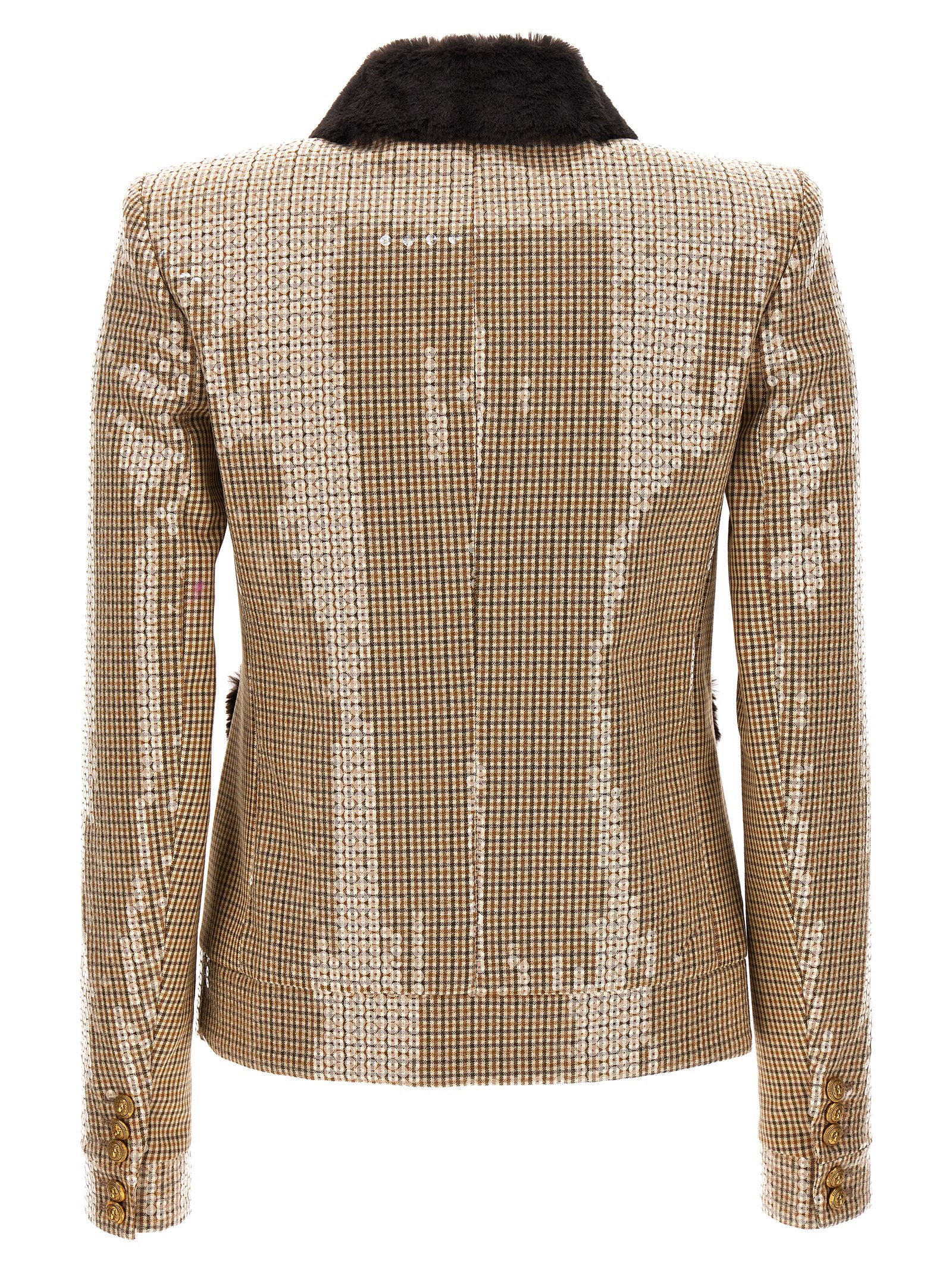 Faux fur sequin jacket BF1TH191CE18ACX (Balmain / カジュアルジャケット・ベスト ) | Balmain (バルマン)(1)