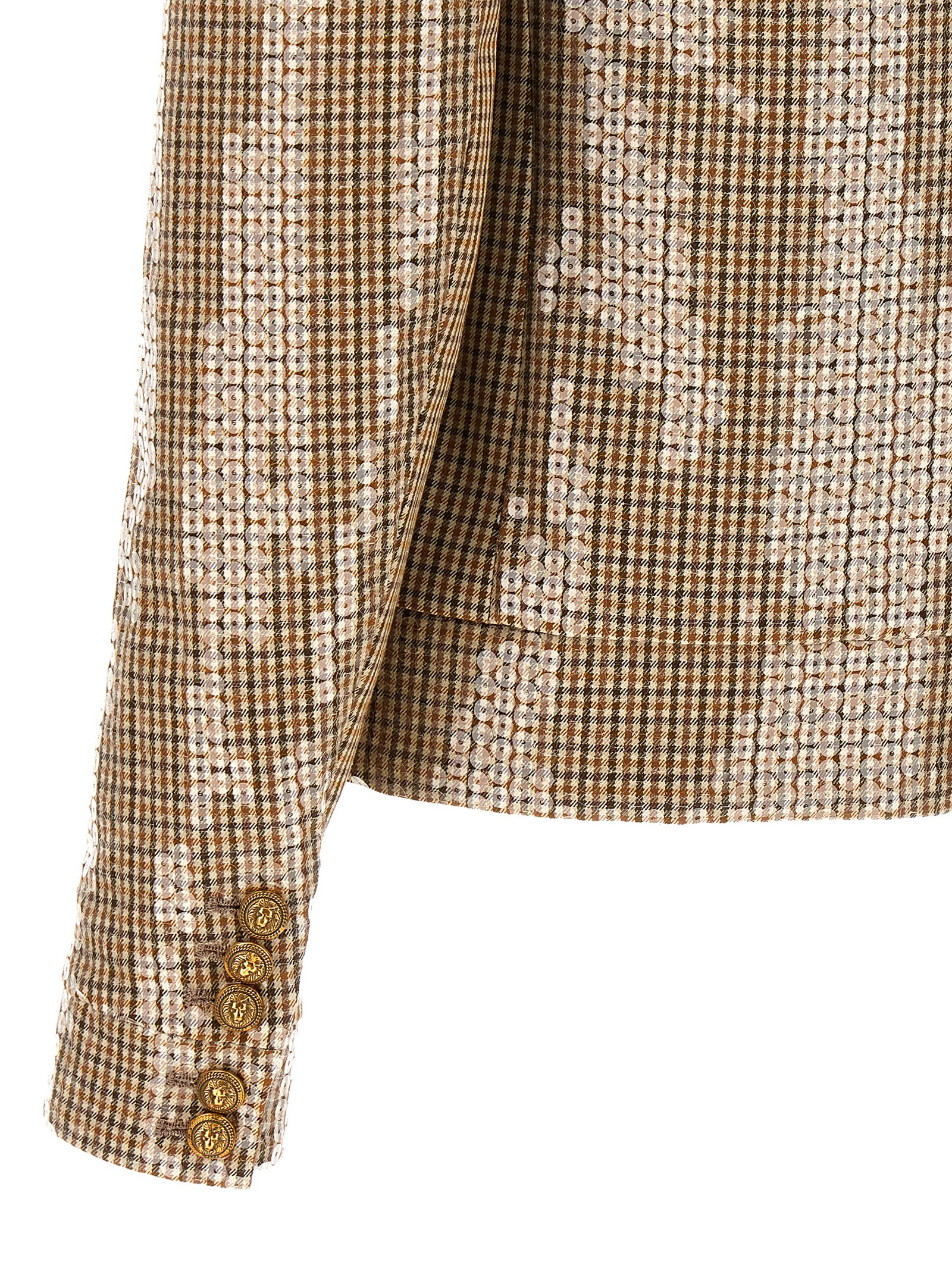 Faux fur sequin jacket BF1TH191CE18ACX (Balmain / カジュアルジャケット・ベスト ) | Balmain (バルマン)(3)