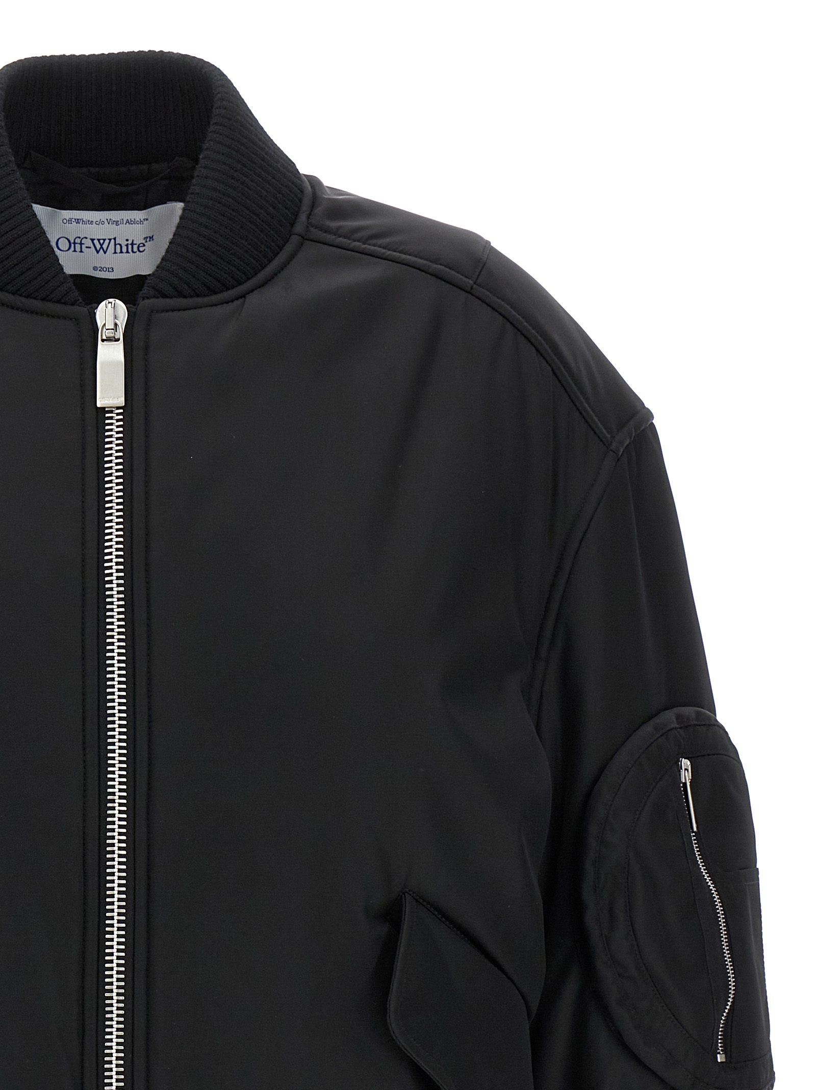 'NY Gab' bomber jacket OWEH028F23FAB00110101010 (Off-White / カジュアルジャケット・ベスト ) | Off-White (オフホワイト)(2)