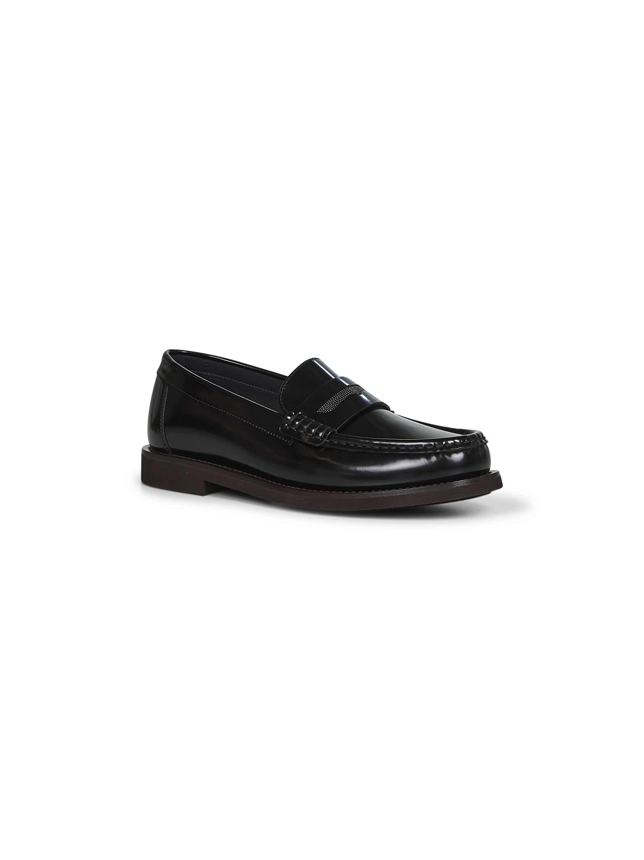 Brunello Cucinelli Flat shoes Black MZVNG3011C101 (Brunello Cucinelli / ローファー ) | Brunello Cucinelli (ブルネロ・クチネリ)(1)