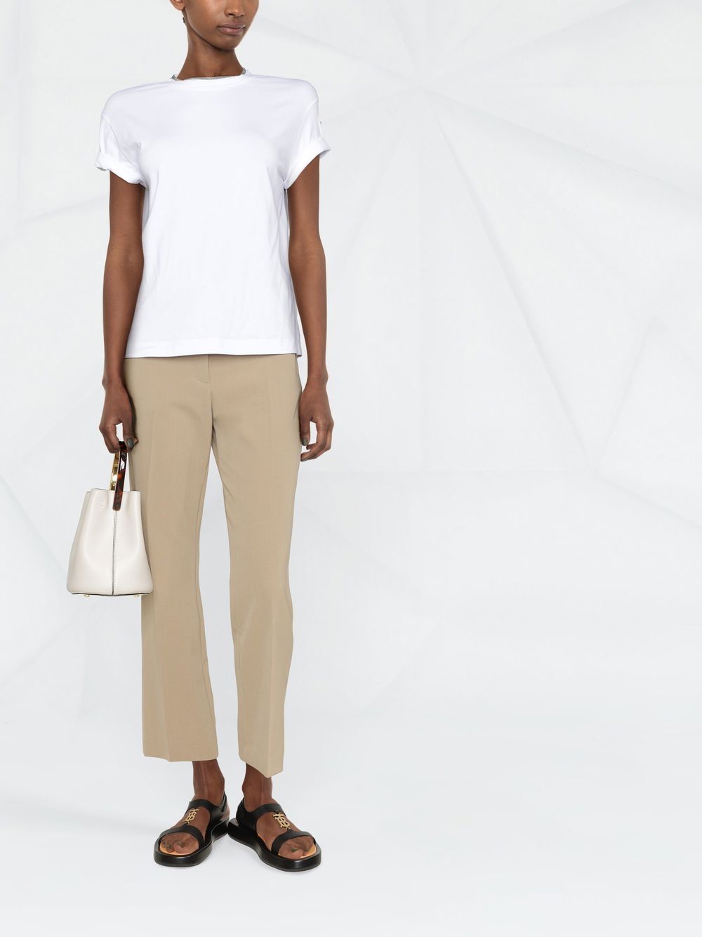 Brunello Cucinelli T-shirts and Polos White MPT18BD200C159 (Brunello Cucinelli / Tシャツ・カットソー ) | Brunello Cucinelli (ブルネロ・クチネリ)(1)