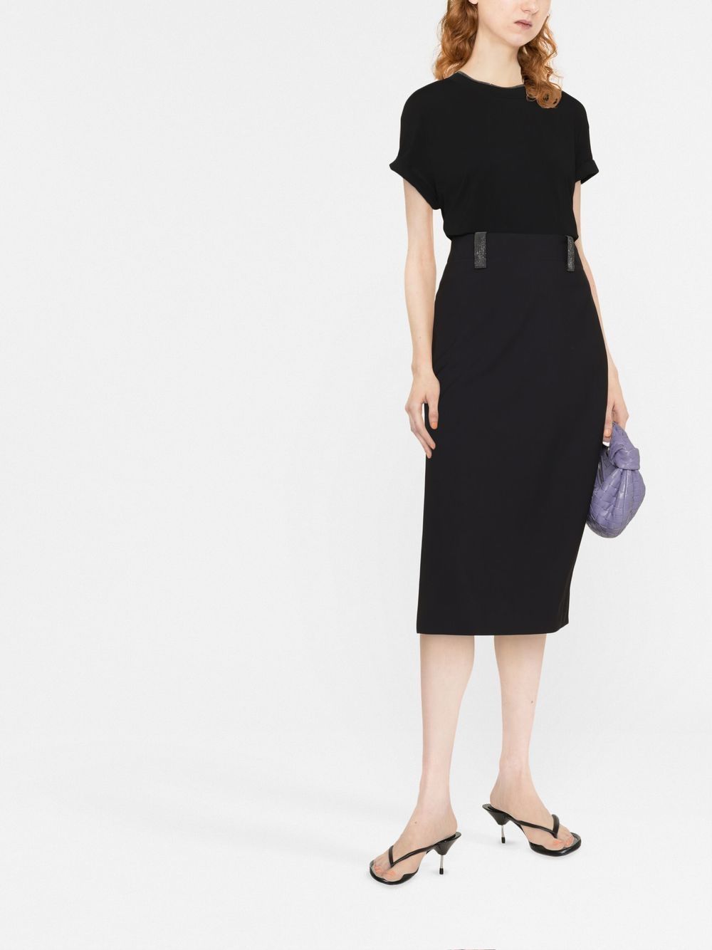Brunello Cucinelli T-shirts and Polos Black MPT18BD200C101 (Brunello Cucinelli / Tシャツ・カットソー ) | Brunello Cucinelli (ブルネロ・クチネリ)(1)