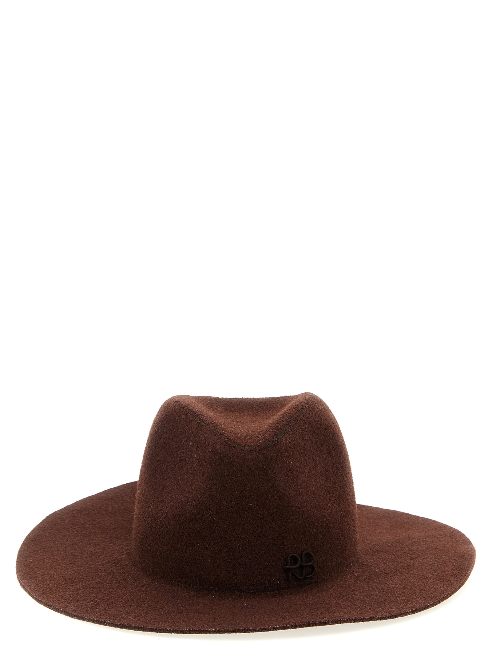 'Monogram-embellished Fedora' hat FDR09BROWN (RUSLAN BAGINSKIY / 帽子 ) | RUSLAN BAGINSKIY (ラスランバジンスキー)