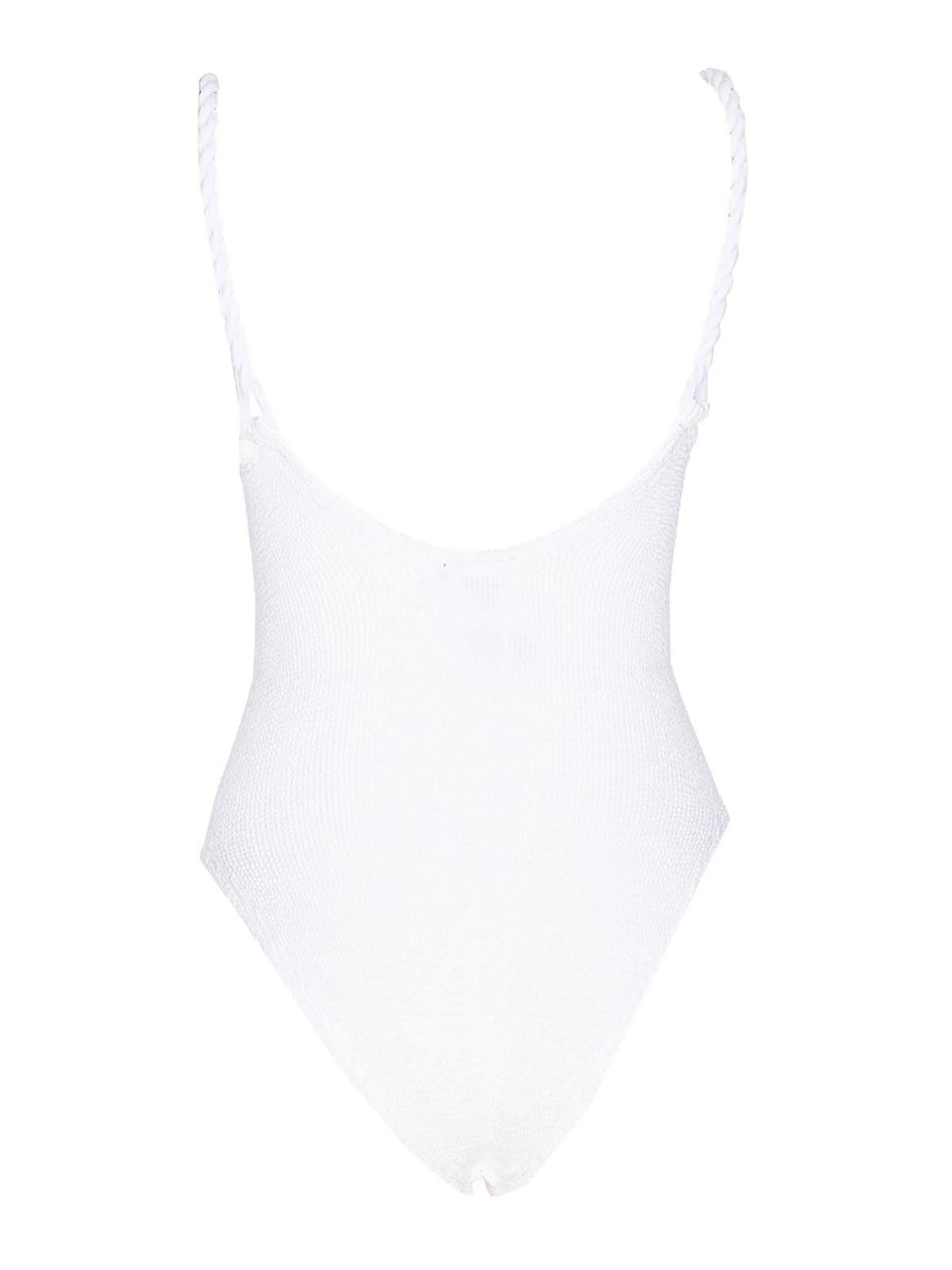 White One Piece Swimwear CAMILLEWHITE (Hunza G / スイムウェア ) | Hunza G (フンザ ジー)(1)