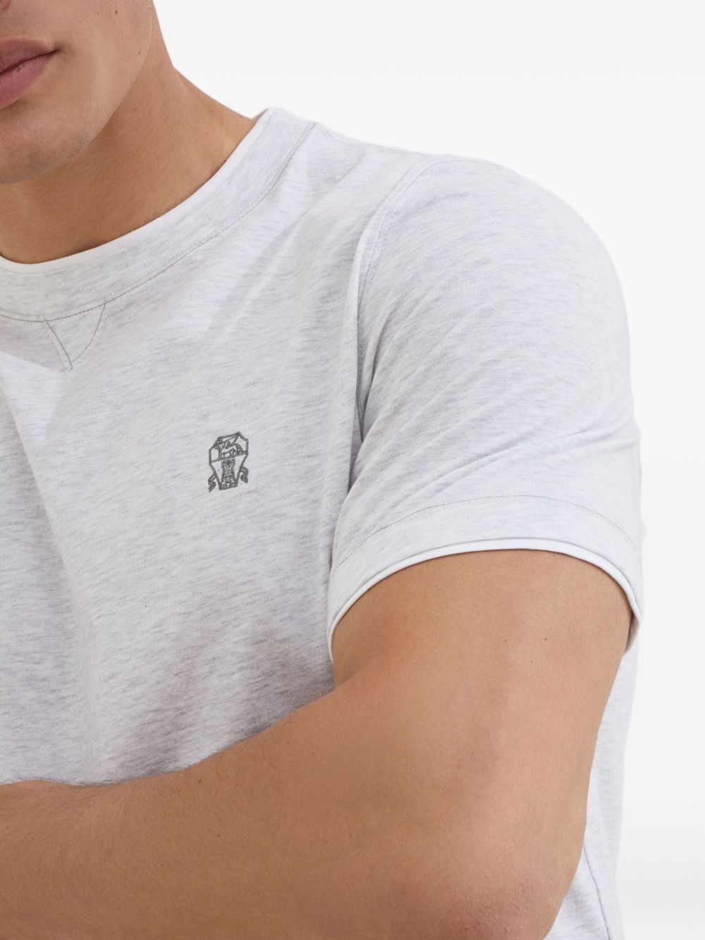 Brunello Cucinelli T-shirts and Polos Light Grey M0B137451GCY887 (Brunello Cucinelli / Tシャツ・カットソー ) | Brunello Cucinelli (ブルネロ・クチネリ)(2)