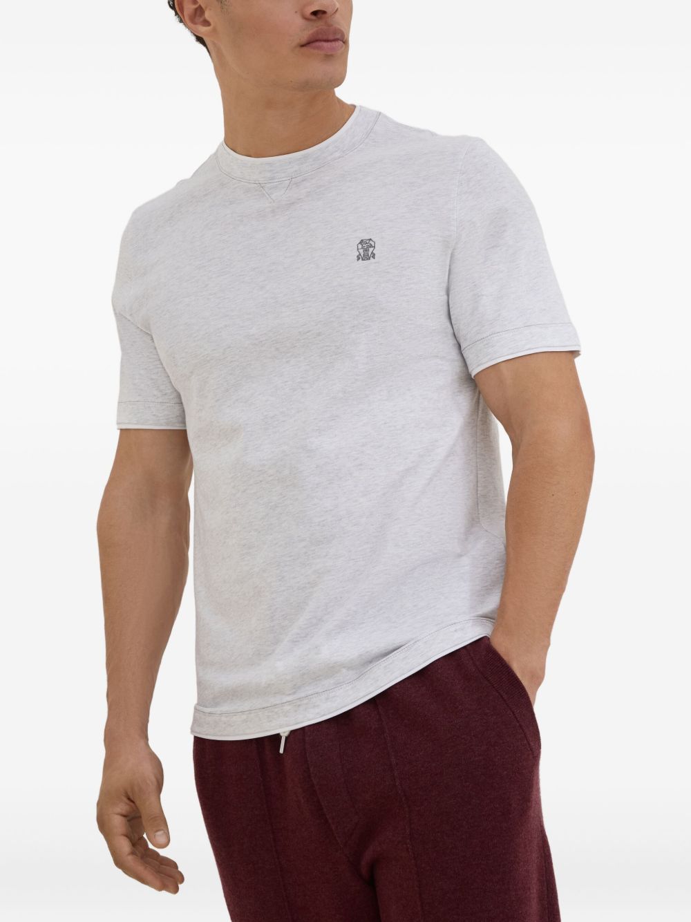 Brunello Cucinelli T-shirts and Polos Light Grey M0B137451GCY887 (Brunello Cucinelli / Tシャツ・カットソー ) | Brunello Cucinelli (ブルネロ・クチネリ)(5)