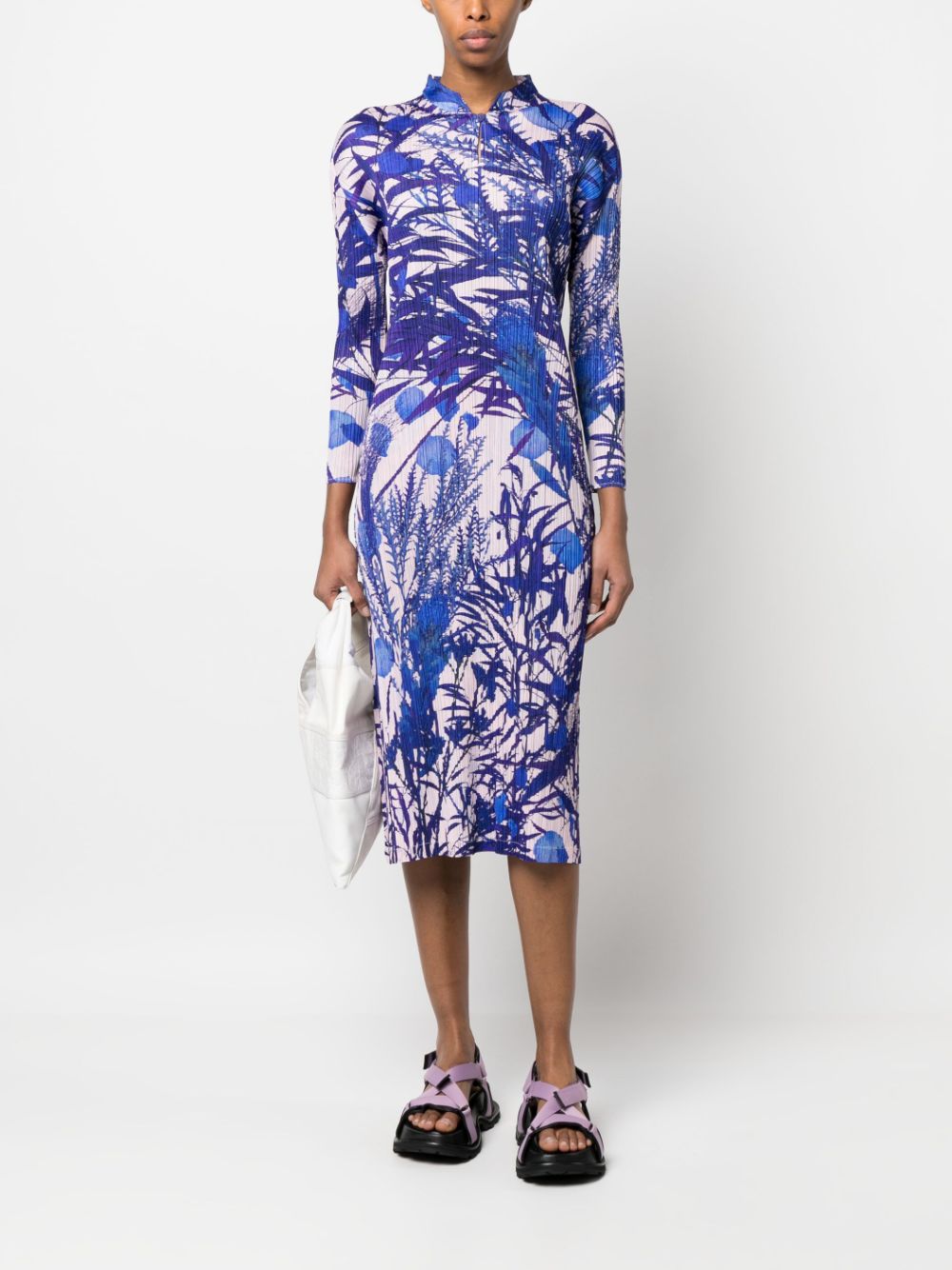 Pleats Please Dresses Purple PP36JH68581 (PLEATS PLEASE ISSEY MIYAKE / ワンピース・ドレス・オールインワン ) | PLEATS PLEASE ISSEY MIYAKE (プリーツ プリーズ イッセイ ミヤケ)(3)