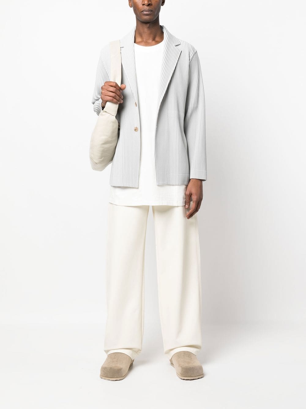 HOMME PLISSE' ISSEY MIYAKE Jackets Light Grey HP36JD30111 (HOMME PLISSÉ ISSEY MIYAKE / ブレザー・ジャケット ) | HOMME PLISSÉ ISSEY MIYAKE (オムプリッセ イッセイ ミヤケ)(2)