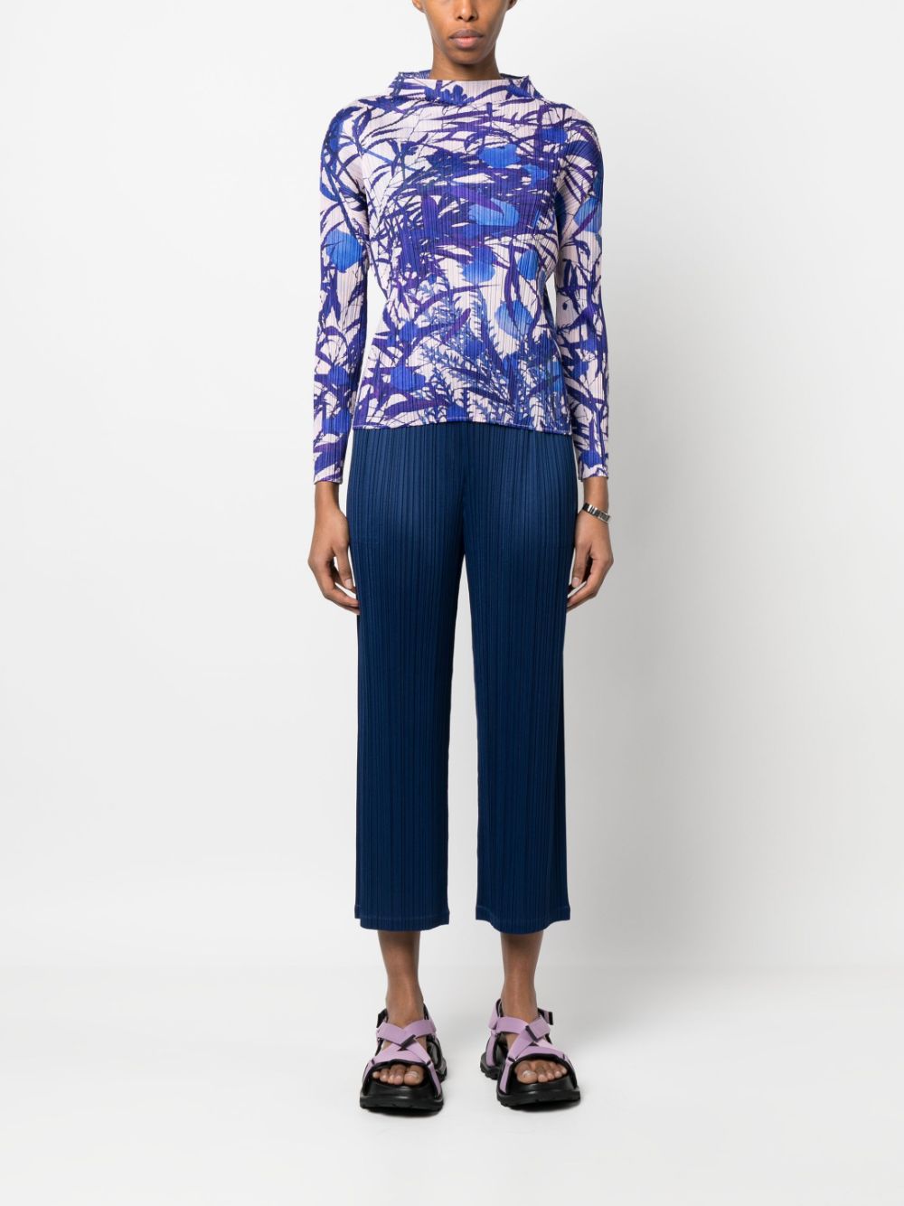 Pleats Please Trousers Blue PP36JF49377 (PLEATS PLEASE ISSEY MIYAKE / パンツ ) | PLEATS PLEASE ISSEY MIYAKE (プリーツ プリーズ イッセイ ミヤケ)(2)