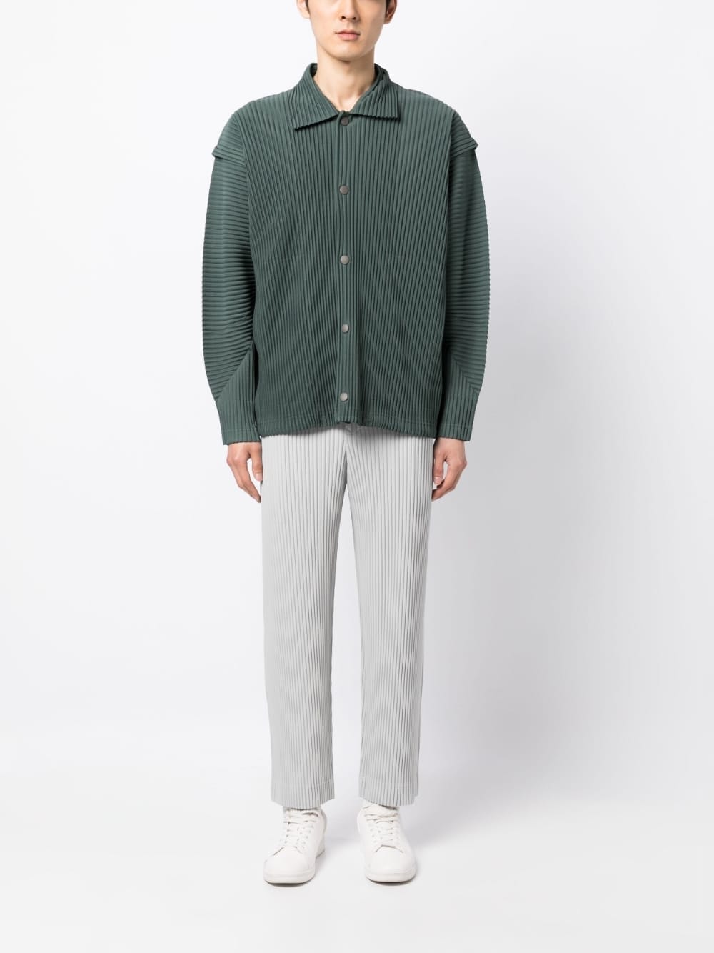 HOMME PLISSE' ISSEY MIYAKE Trousers Light Grey HP36JF35011 (HOMME PLISSÉ ISSEY MIYAKE / パンツ ) | HOMME PLISSÉ ISSEY MIYAKE (オムプリッセ イッセイ ミヤケ)(1)