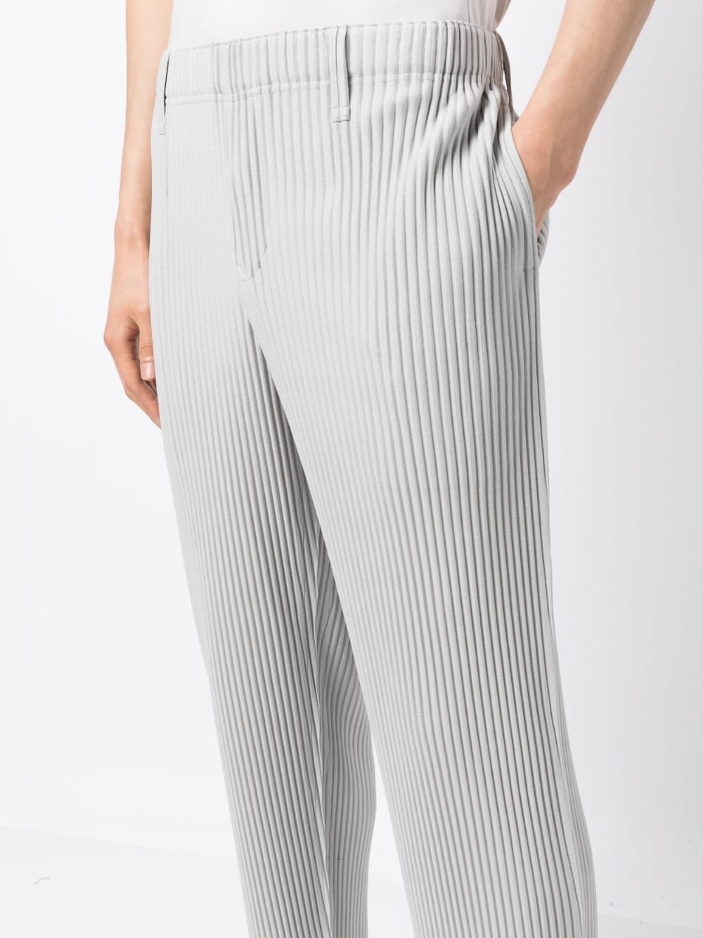 HOMME PLISSE' ISSEY MIYAKE Trousers Light Grey HP36JF35011 (HOMME PLISSÉ ISSEY MIYAKE / パンツ ) | HOMME PLISSÉ ISSEY MIYAKE (オムプリッセ イッセイ ミヤケ)(3)