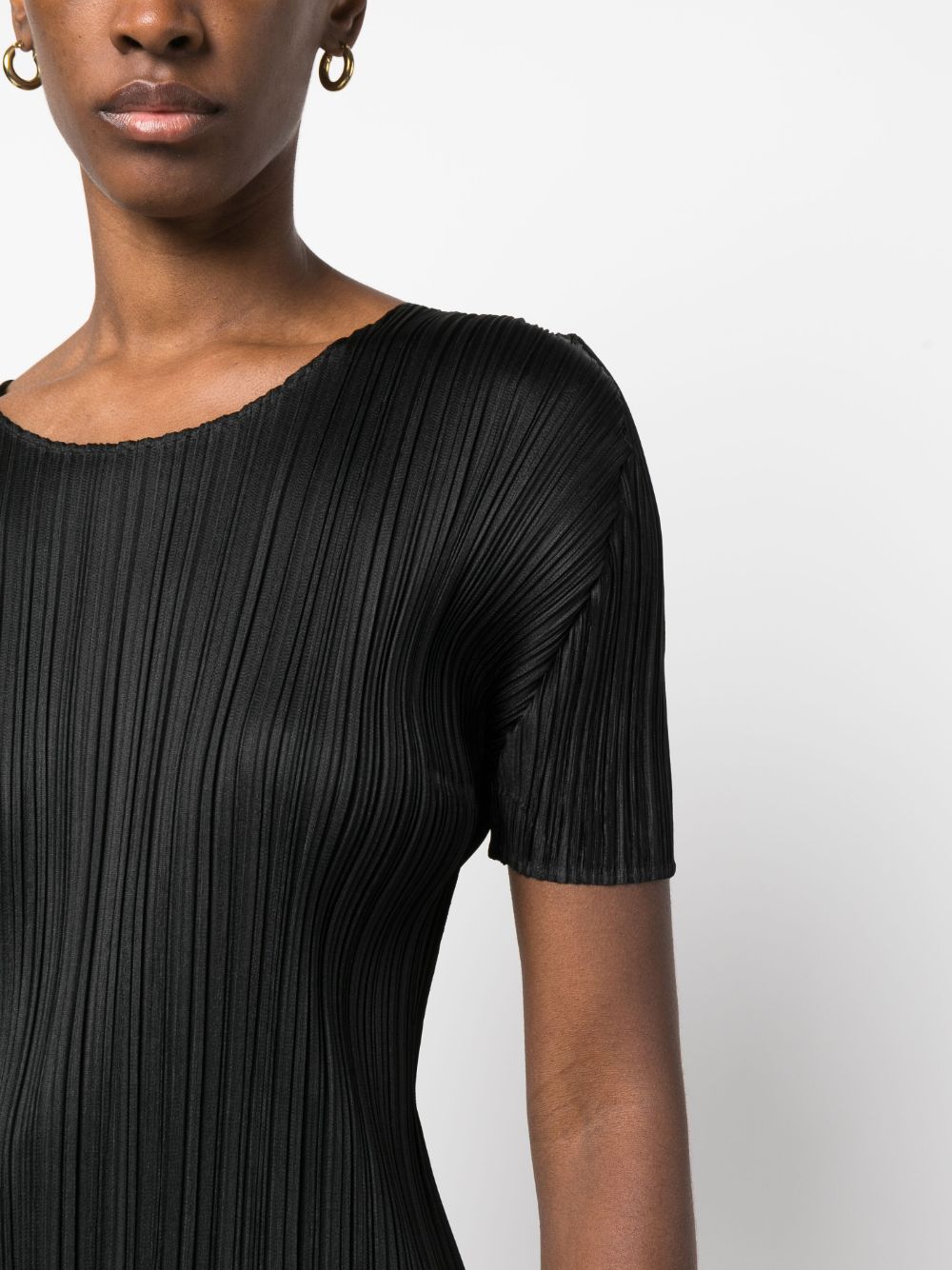Pleats Please T-shirts and Polos Black PP36JK10315 (PLEATS PLEASE ISSEY MIYAKE / Tシャツ・カットソー ) | PLEATS PLEASE ISSEY MIYAKE (プリーツ プリーズ イッセイ ミヤケ)(3)