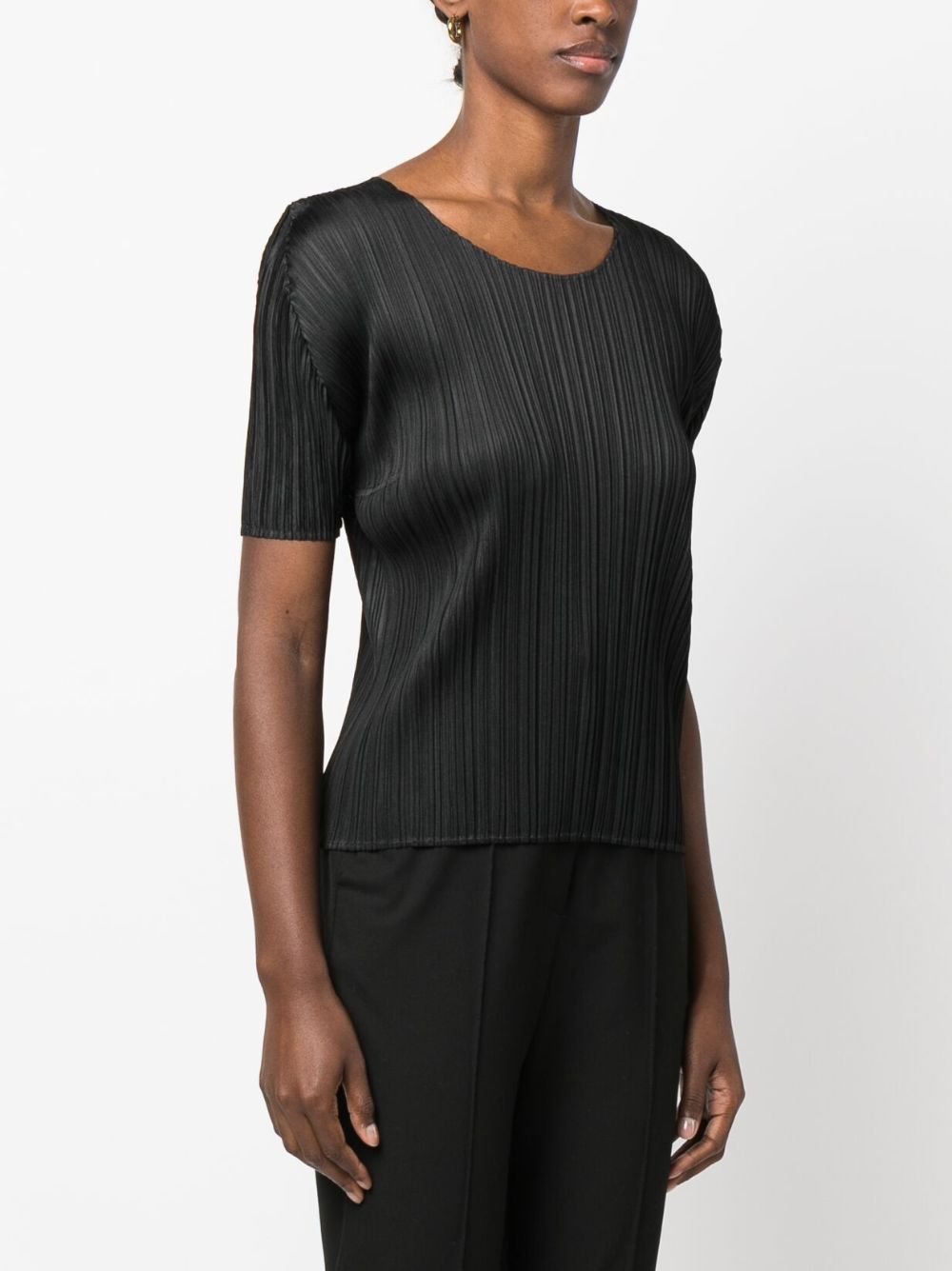 Pleats Please T-shirts and Polos Black PP36JK10315 (PLEATS PLEASE ISSEY MIYAKE / Tシャツ・カットソー ) | PLEATS PLEASE ISSEY MIYAKE (プリーツ プリーズ イッセイ ミヤケ)(4)
