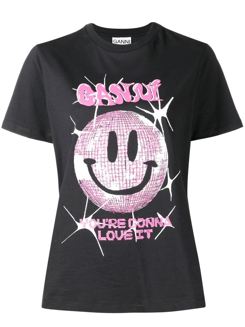 GANNI T-shirts and Polos Black T3358252 (GANNI / Tシャツ・カットソー ) | GANNI (ガニー)