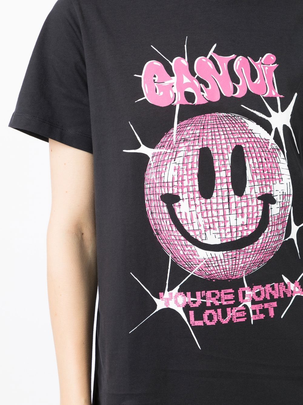 GANNI T-shirts and Polos Black T3358252 (GANNI / Tシャツ・カットソー ) | GANNI (ガニー)(1)