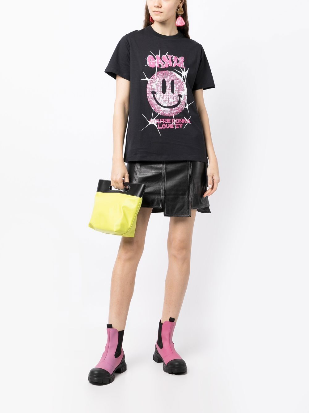 GANNI T-shirts and Polos Black T3358252 (GANNI / Tシャツ・カットソー ) | GANNI (ガニー)(5)