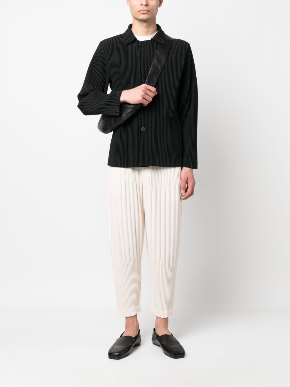 HOMME PLISSE' ISSEY MIYAKE Trousers White HP36JF10804 (HOMME PLISSÉ ISSEY MIYAKE / パンツ ) | HOMME PLISSÉ ISSEY MIYAKE (オムプリッセ イッセイ ミヤケ)(1)