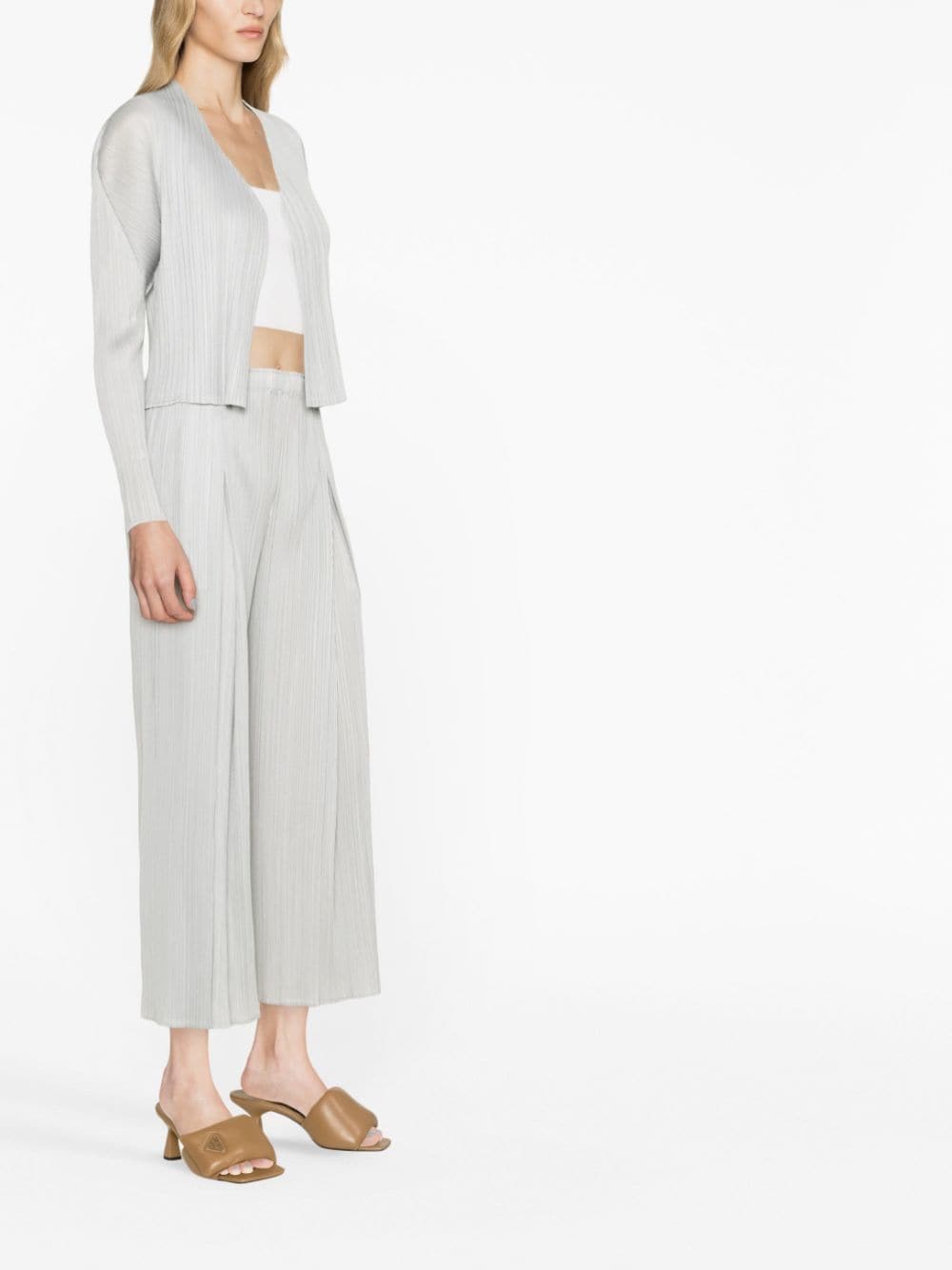 Pleats Please Sweaters Light Grey PP36JO15216 (PLEATS PLEASE ISSEY MIYAKE / ニット・セーター・カーディガン ) | PLEATS PLEASE ISSEY MIYAKE (プリーツ プリーズ イッセイ ミヤケ)(1)