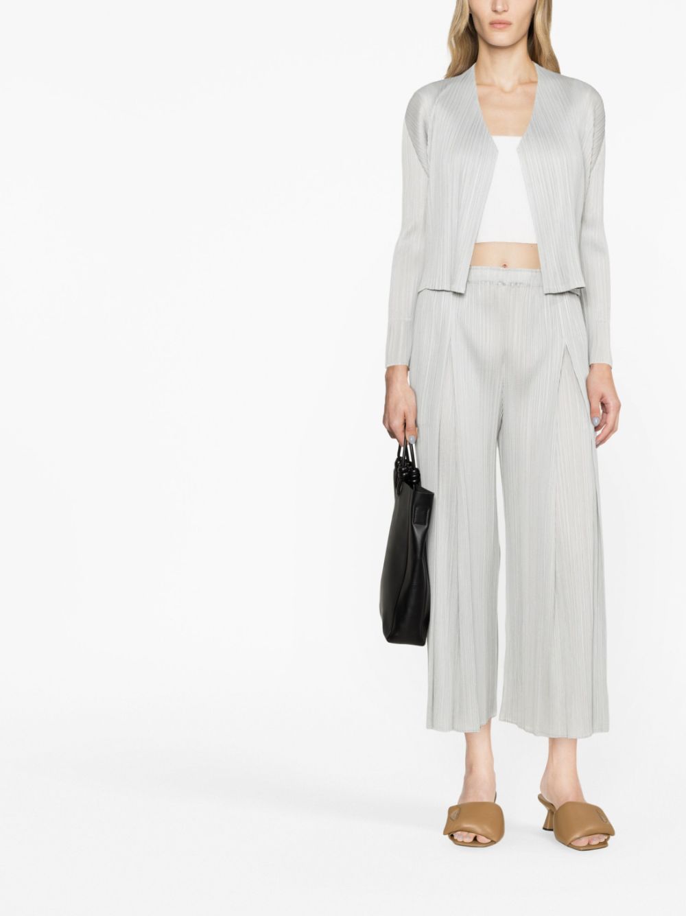 Pleats Please Sweaters Light Grey PP36JO15216 (PLEATS PLEASE ISSEY MIYAKE / ニット・セーター・カーディガン ) | PLEATS PLEASE ISSEY MIYAKE (プリーツ プリーズ イッセイ ミヤケ)(2)