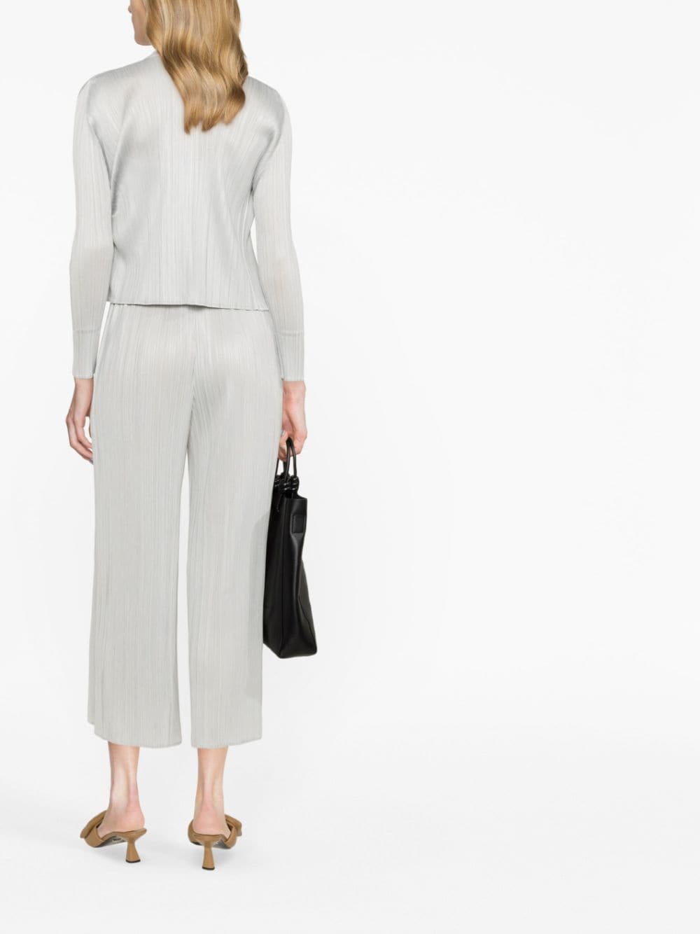 Pleats Please Sweaters Light Grey PP36JO15216 (PLEATS PLEASE ISSEY MIYAKE / ニット・セーター・カーディガン ) | PLEATS PLEASE ISSEY MIYAKE (プリーツ プリーズ イッセイ ミヤケ)(3)