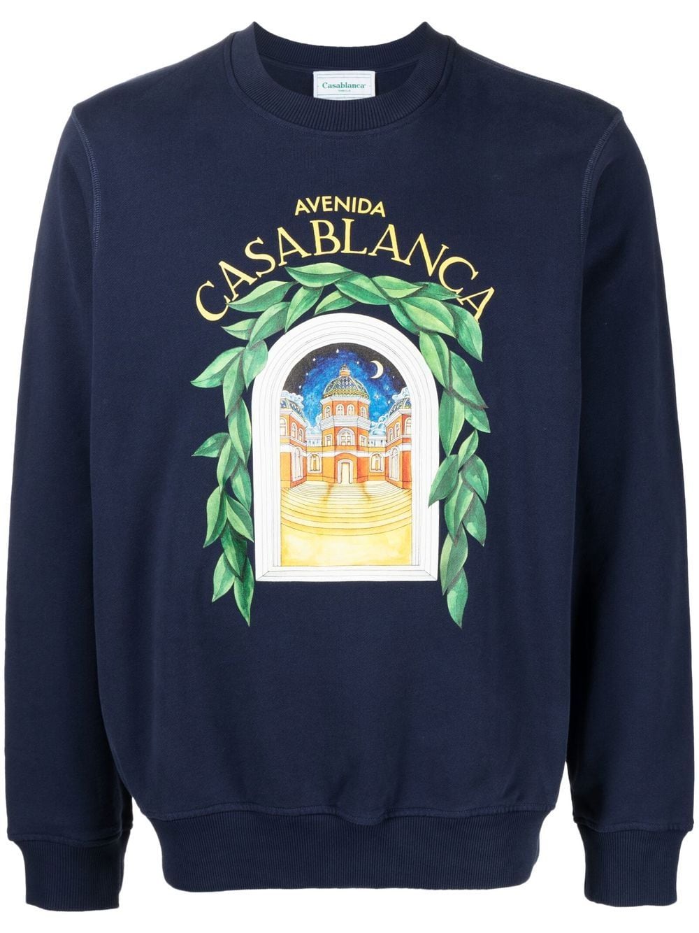 Casablanca Sweaters Blue MS23JTP00105CASABLANCAAVENIDA (Casablanca / スウェット・フーディー ) | Casablanca (カサブランカ)