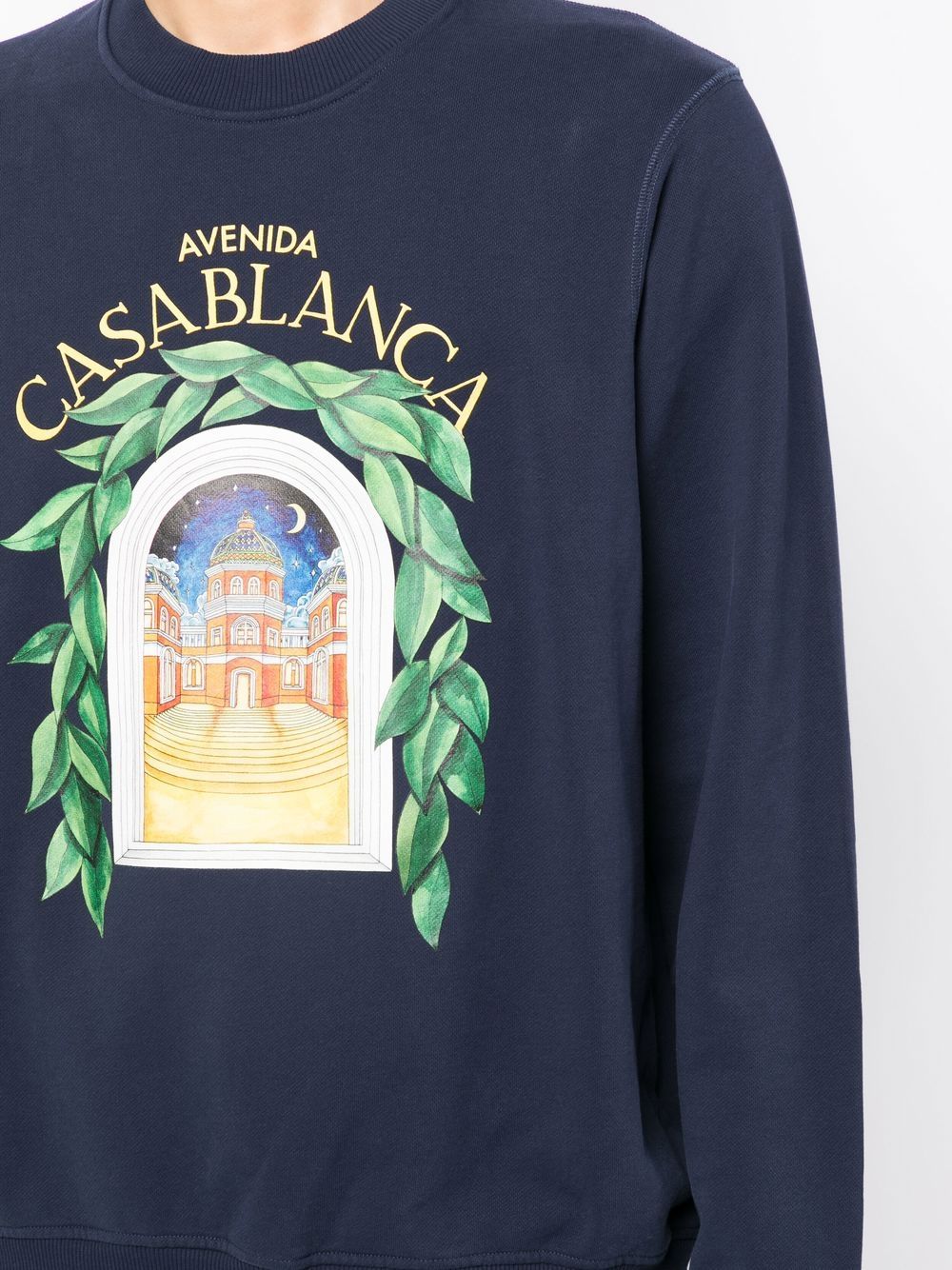 Casablanca Sweaters Blue MS23JTP00105CASABLANCAAVENIDA (Casablanca / スウェット・フーディー ) | Casablanca (カサブランカ)(3)