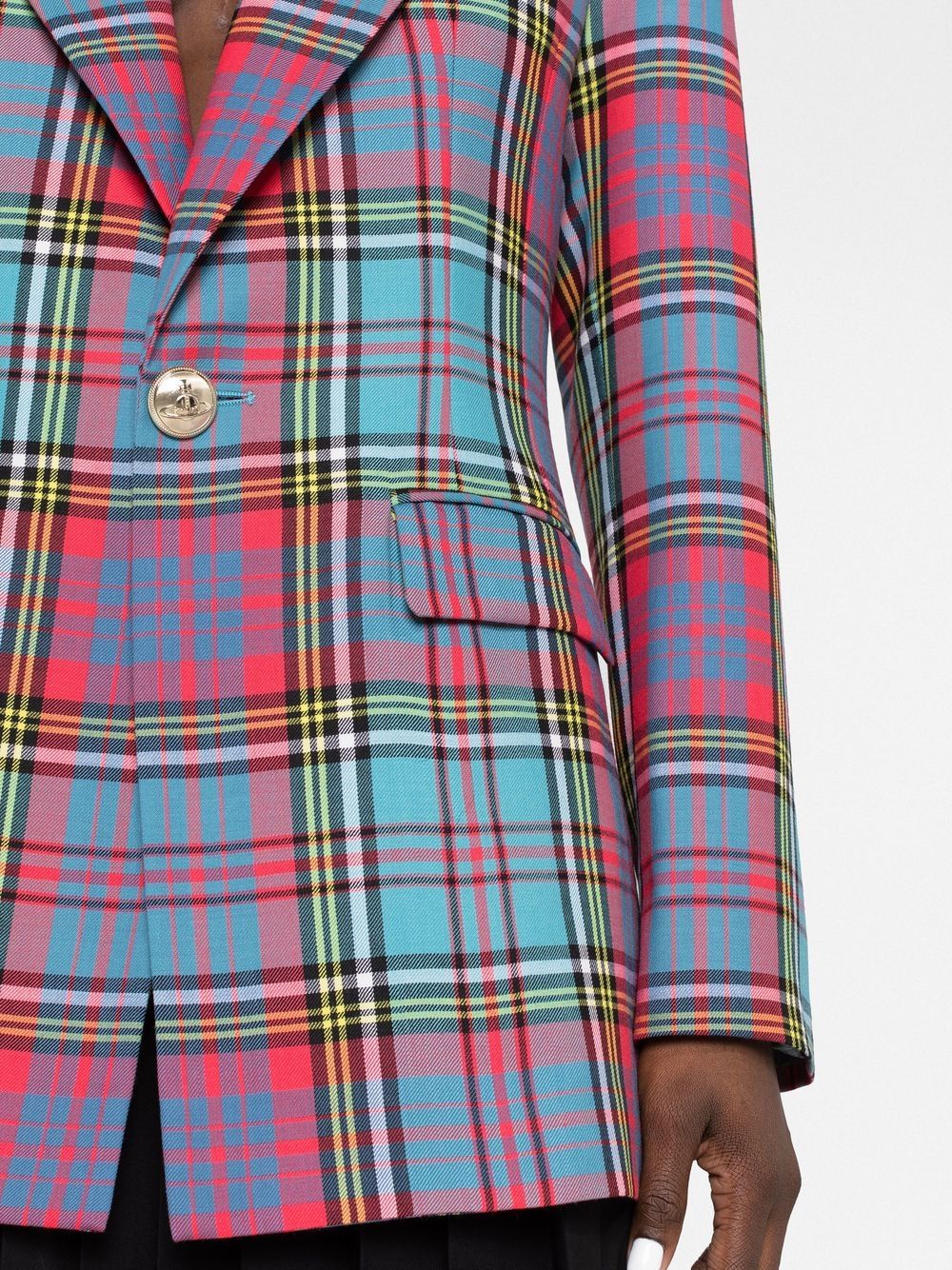 Vivienne Westwood Jackets Clear Blue 14010063W00H6SIG201 (Vivienne Westwood / ブレザー・ジャケット ) | Vivienne Westwood (ヴィヴィアン・ウェストウッド)(4)