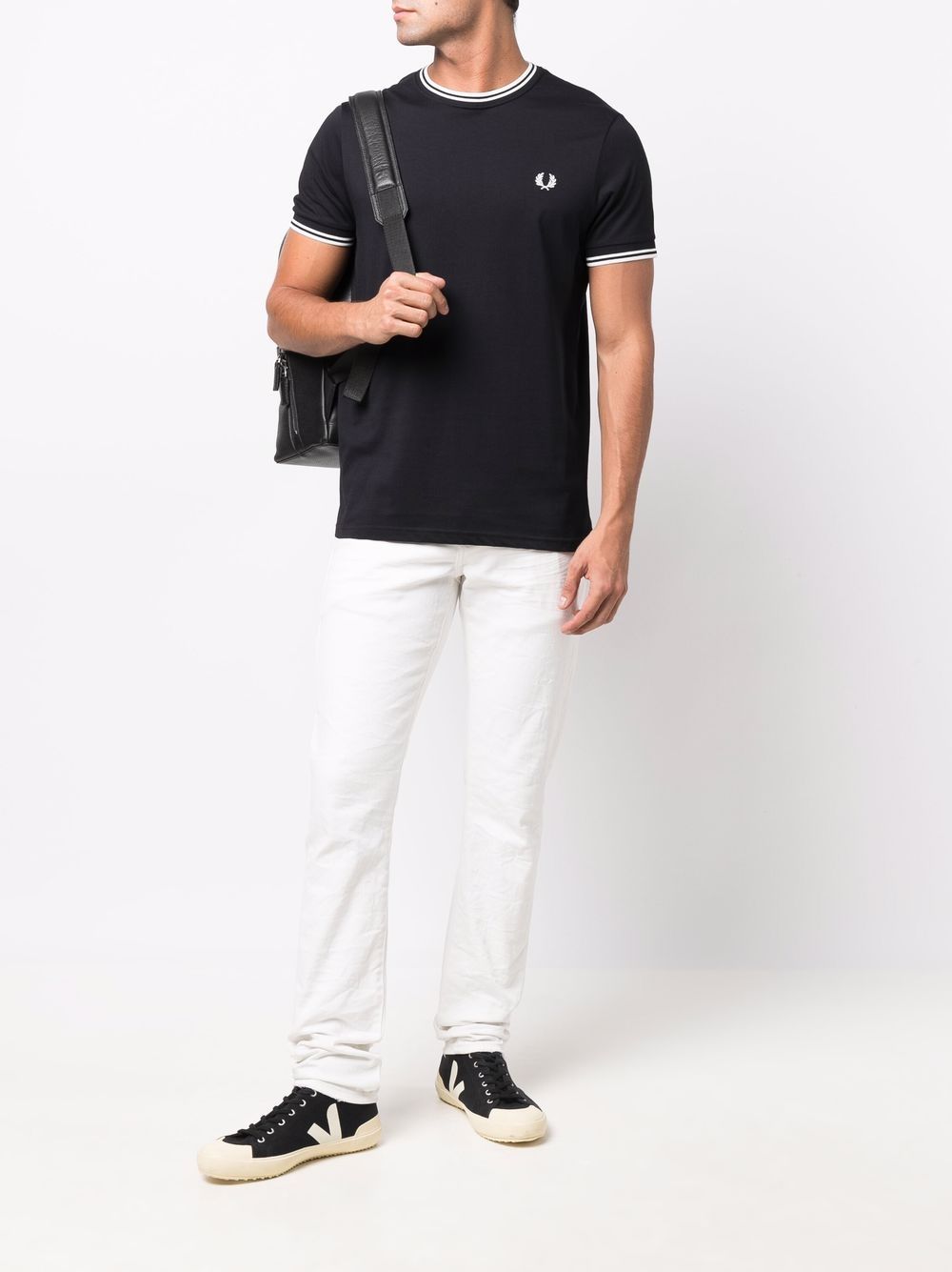 FRED PERRY PRE T-shirts and Polos Black M1588102 (FRED PERRY / Tシャツ・カットソー ) | FRED PERRY (フレッドペリー)(3)