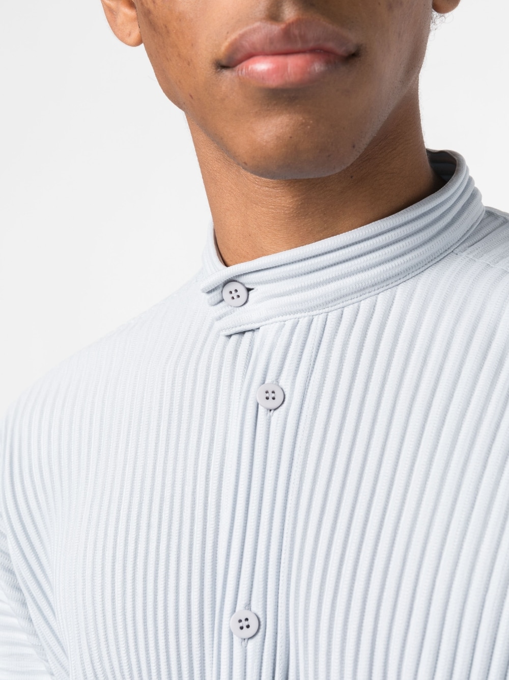 HOMME PLISSE' ISSEY MIYAKE Shirts Grey HP36JJ11110 (HOMME PLISSÉ ISSEY MIYAKE / シャツ・ブラウス ) | HOMME PLISSÉ ISSEY MIYAKE (オムプリッセ イッセイ ミヤケ)(1)