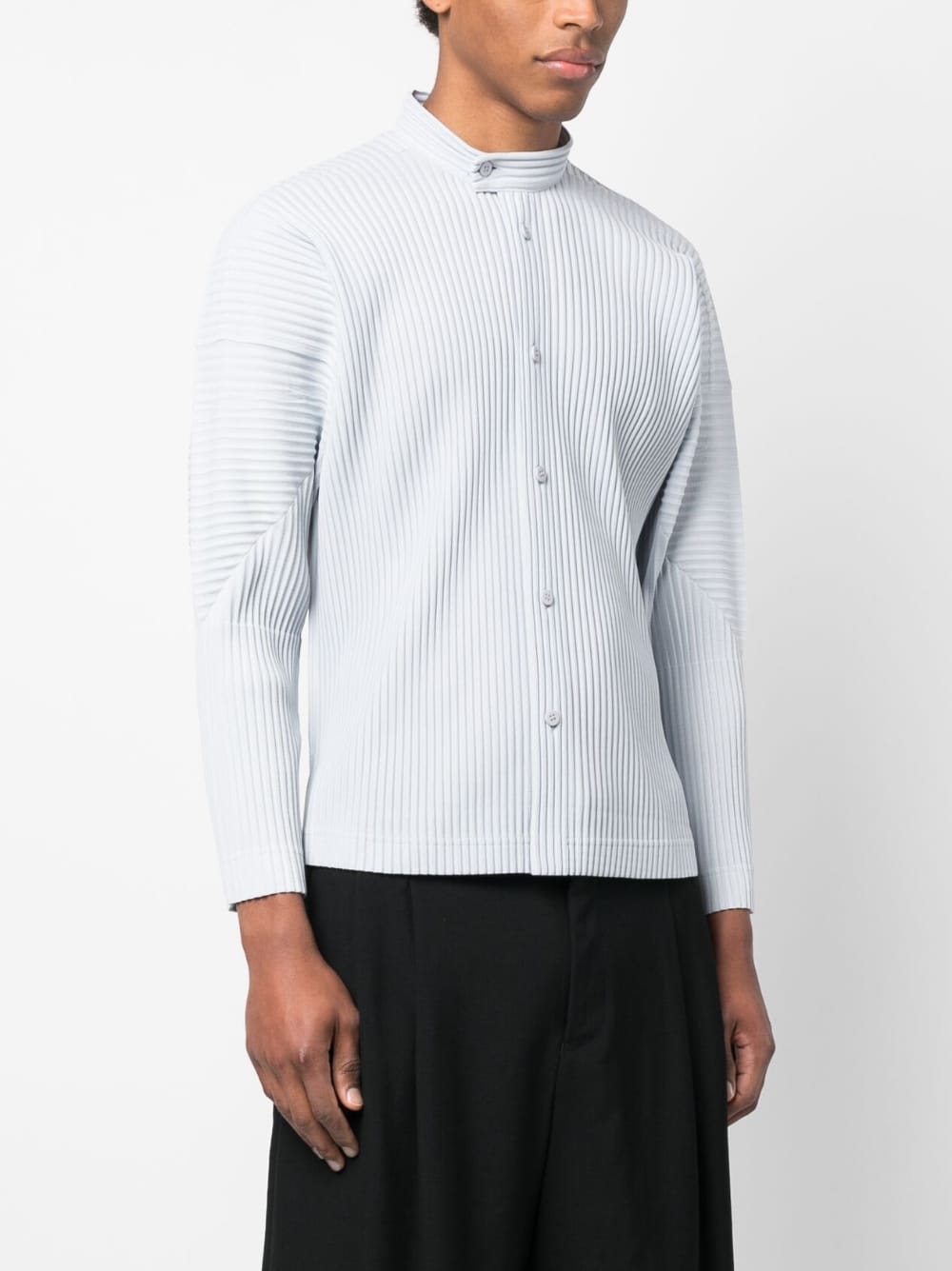 HOMME PLISSE' ISSEY MIYAKE Shirts Grey HP36JJ11110 (HOMME PLISSÉ ISSEY MIYAKE / シャツ・ブラウス ) | HOMME PLISSÉ ISSEY MIYAKE (オムプリッセ イッセイ ミヤケ)(3)