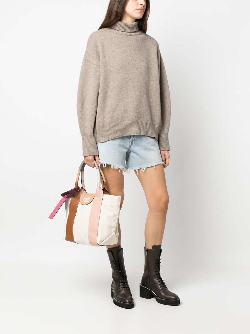 See By Chloé Bags.. Brown CHS22USB62B04242 (See By Chloé / トートバッグ ) | See By Chloé (シーバイクロエ)(1)