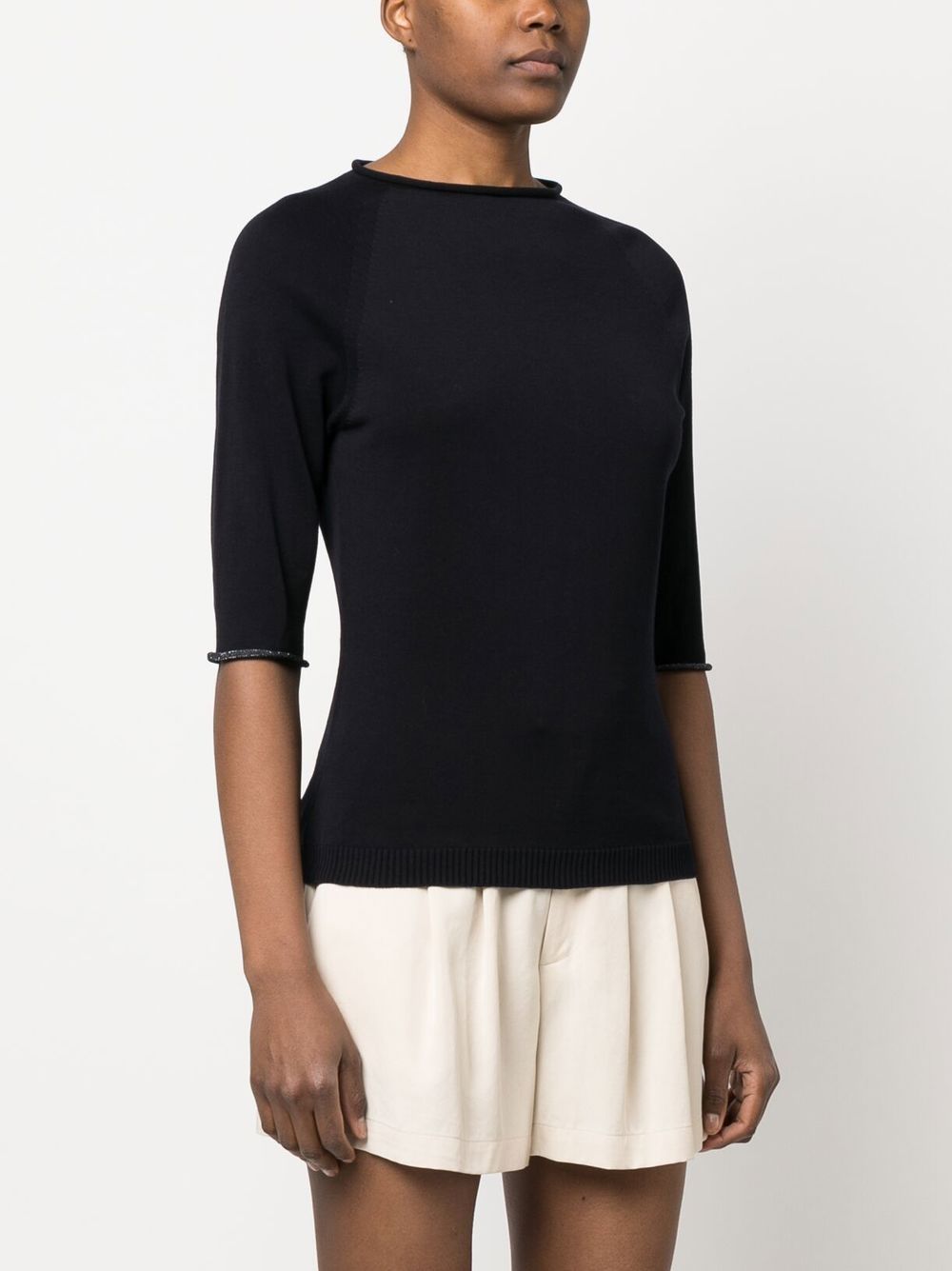 Fabiana Filippi T-shirts and Polos Blue MAD273W025H3045131 (FABIANA FILIPPI / Tシャツ・カットソー ) | FABIANA FILIPPI (ファビアナフィリッピ)(3)