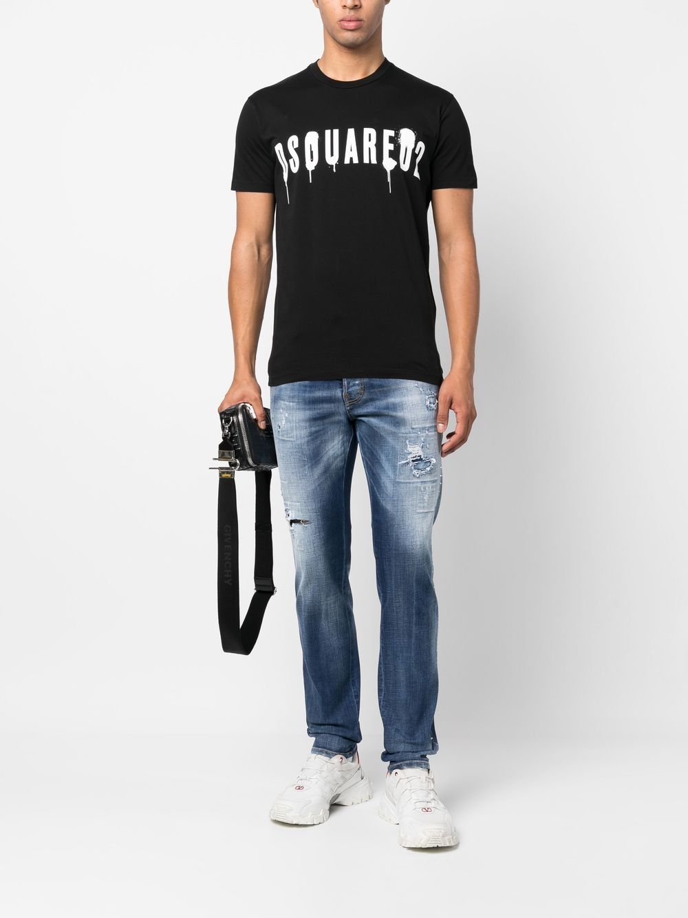 Dsquared2 T-shirts and Polos Black S71GD1282S22427900 (Dsquared2 / Tシャツ・カットソー ) | Dsquared2 (ディースクエアード)(3)