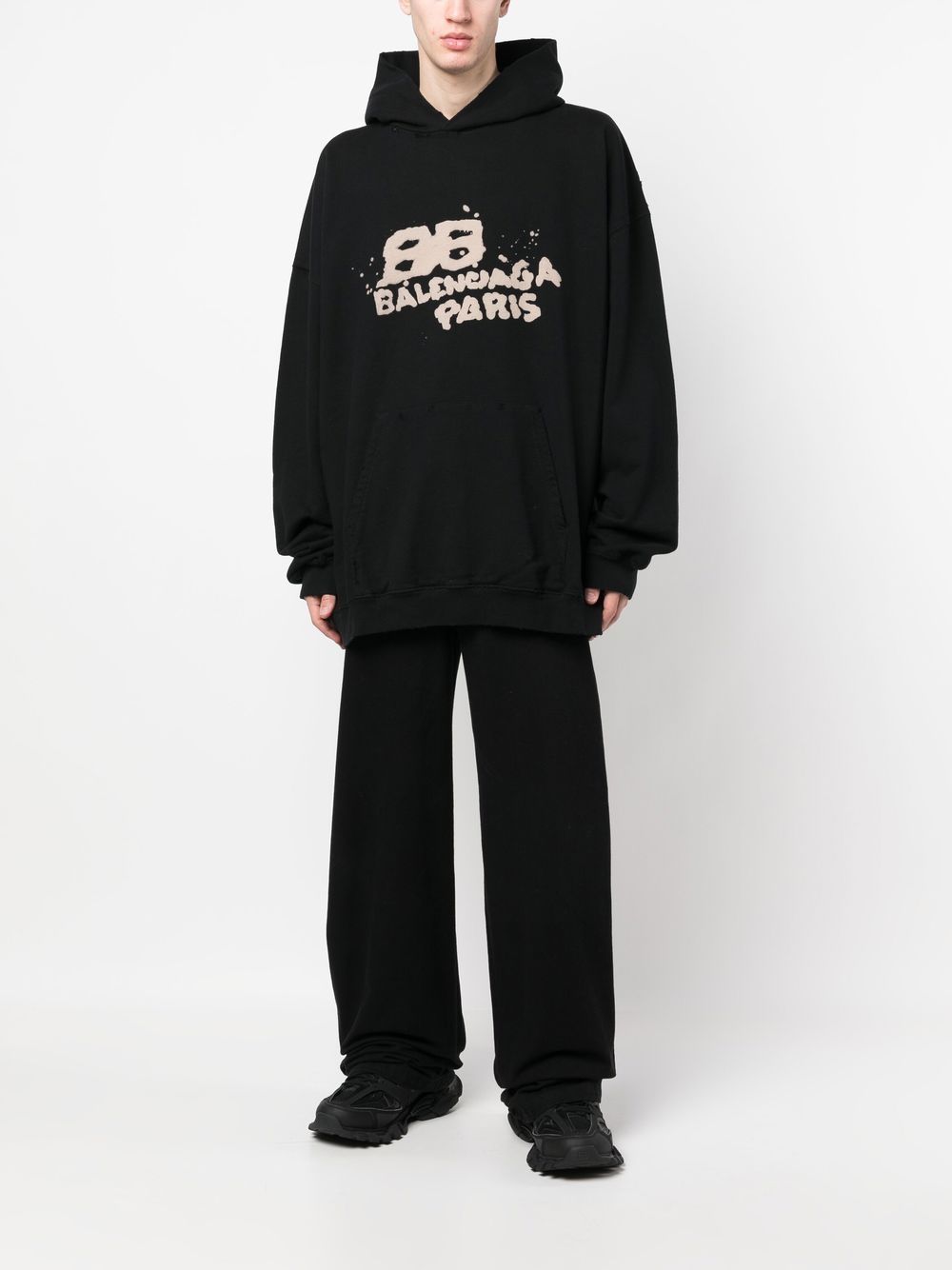 Balenciaga Sweaters Black 620973TNVQ11059 (Balenciaga / スウェット・フーディー ) | Balenciaga (バレンシアガ)(2)