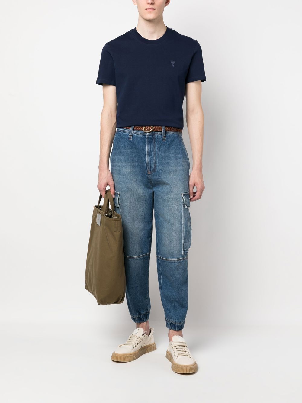 Ami Paris T-shirts and Polos Blue UTS022726491 (AMI Paris / Tシャツ・カットソー ) | AMI Paris (アミパリス)(1)