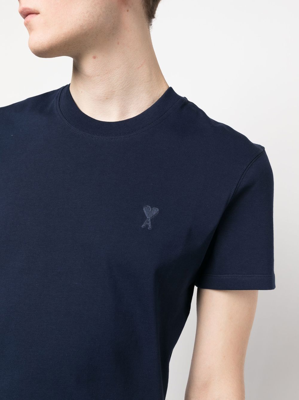 Ami Paris T-shirts and Polos Blue UTS022726491 (AMI Paris / Tシャツ・カットソー ) | AMI Paris (アミパリス)(3)