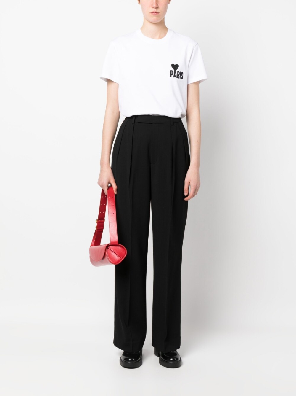 Ami Paris T-shirts and Polos White UTS014D701100 (AMI Paris / Tシャツ・カットソー ) | AMI Paris (アミパリス)(2)