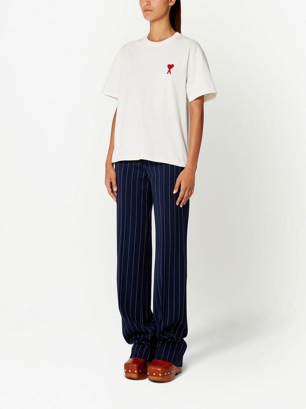 Ami Paris T-shirts and Polos White UTS004726175 (AMI Paris / Tシャツ・カットソー ) | AMI Paris (アミパリス)(4)