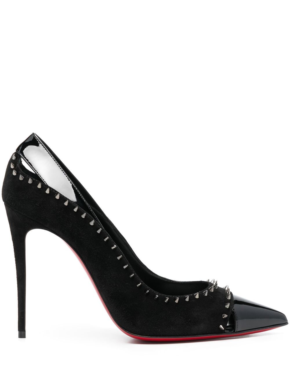 Christian Louboutin With Heel Black 1230250DUVETTESPIKESB439 (Christian Louboutin / パンプス・ハイヒール ) | Christian Louboutin (クリスチャン ルブタン)