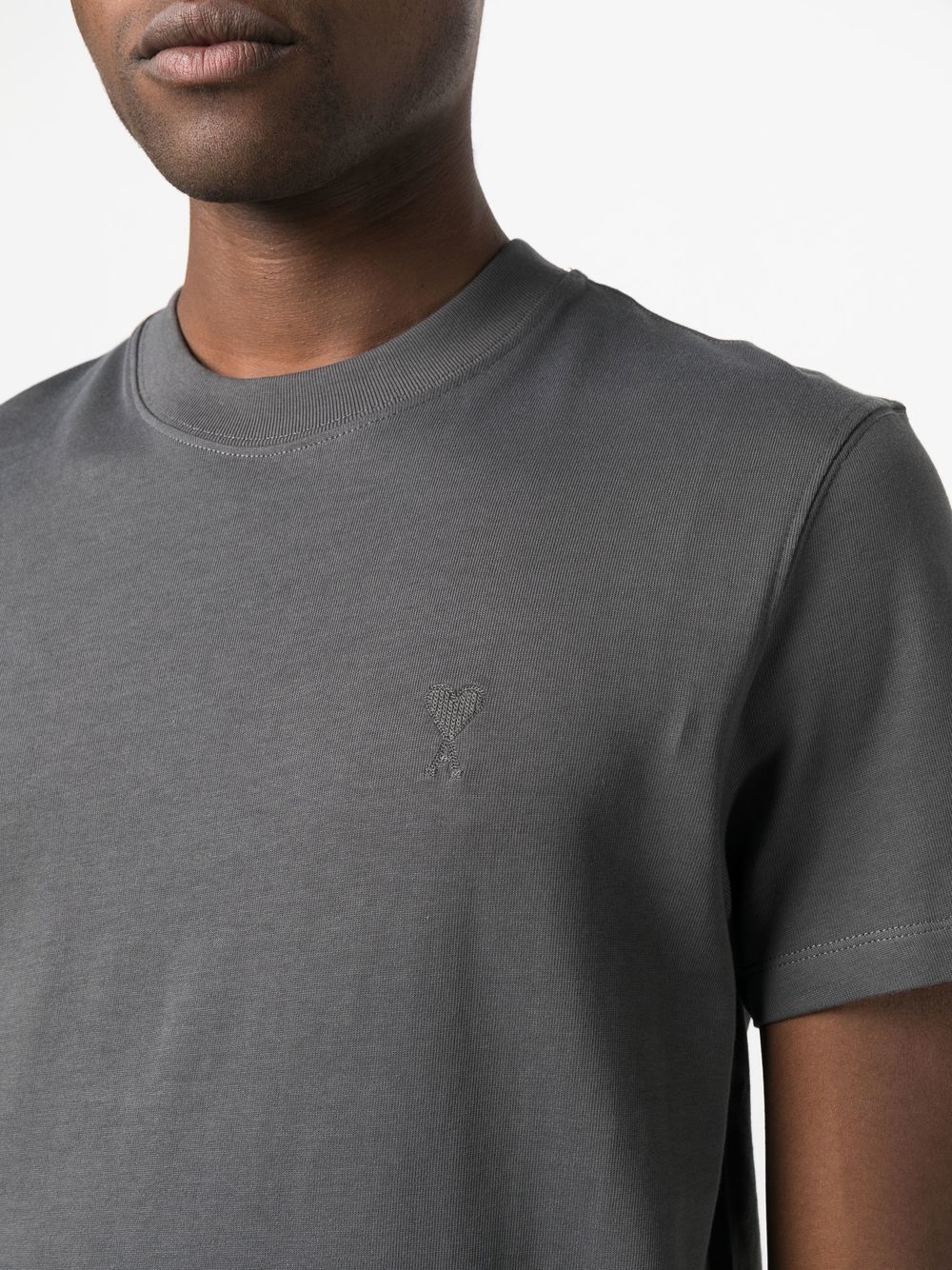 Ami Paris T-shirts and Polos Grey UTS022726081 (AMI Paris / Tシャツ・カットソー ) | AMI Paris (アミパリス)(2)