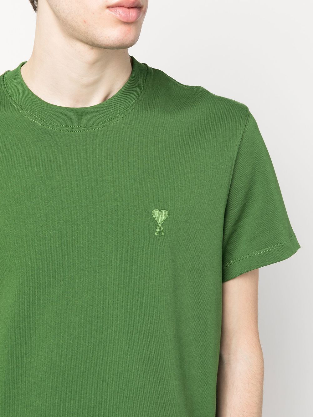 Ami Paris T-shirts and Polos Green UTS022726311 (AMI Paris / Tシャツ・カットソー ) | AMI Paris (アミパリス)(2)