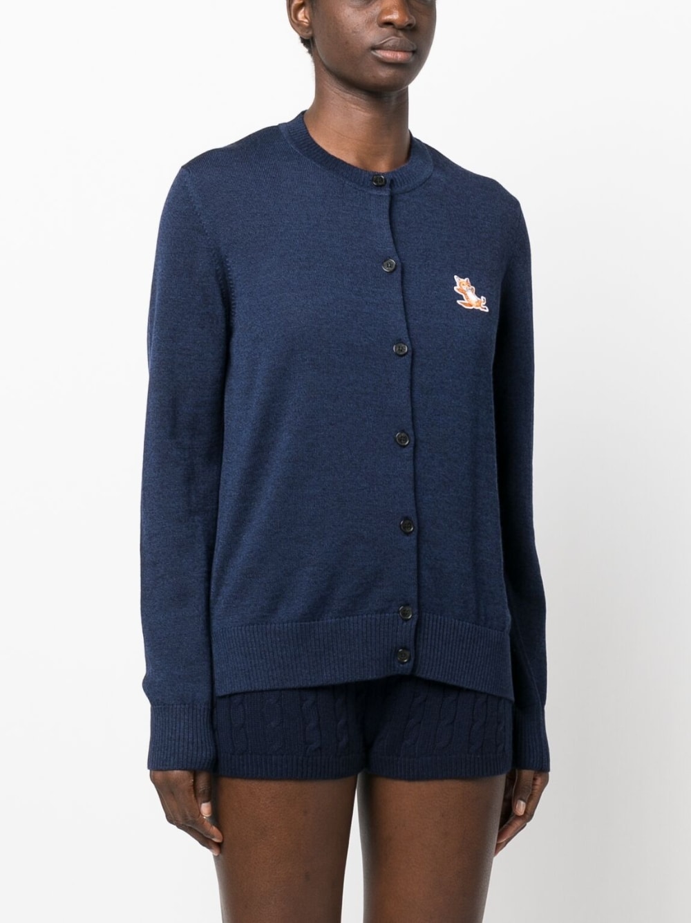 MAISON KITSUNE' Sweaters Blue IW00528KT1036H481 (Maison Kitsuné / ニット・セーター・カーディガン ) | Maison Kitsuné (メゾン キツネ)(1)