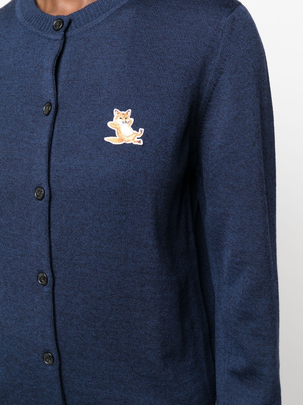 MAISON KITSUNE' Sweaters Blue IW00528KT1036H481 (Maison Kitsuné / ニット・セーター・カーディガン ) | Maison Kitsuné (メゾン キツネ)(4)