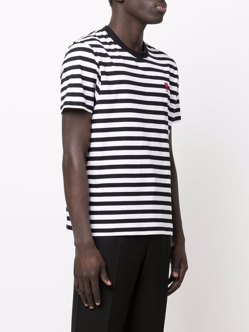 Ami Paris T-shirts and Polos Black UTS013074004 (AMI Paris / Tシャツ・カットソー ) | AMI Paris (アミパリス)(4)