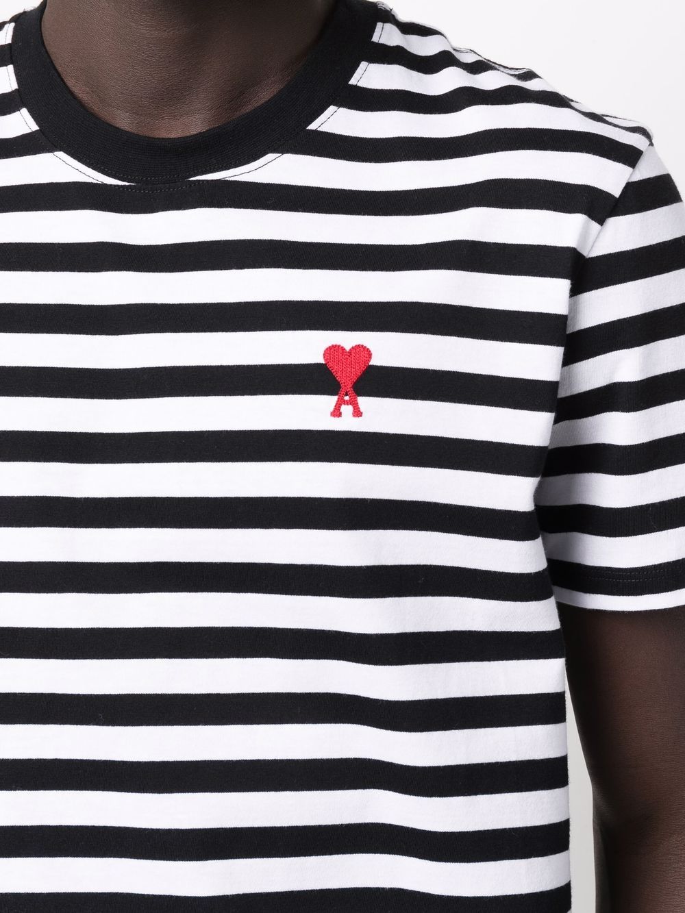 Ami Paris T-shirts and Polos Black UTS013074004 (AMI Paris / Tシャツ・カットソー ) | AMI Paris (アミパリス)(5)