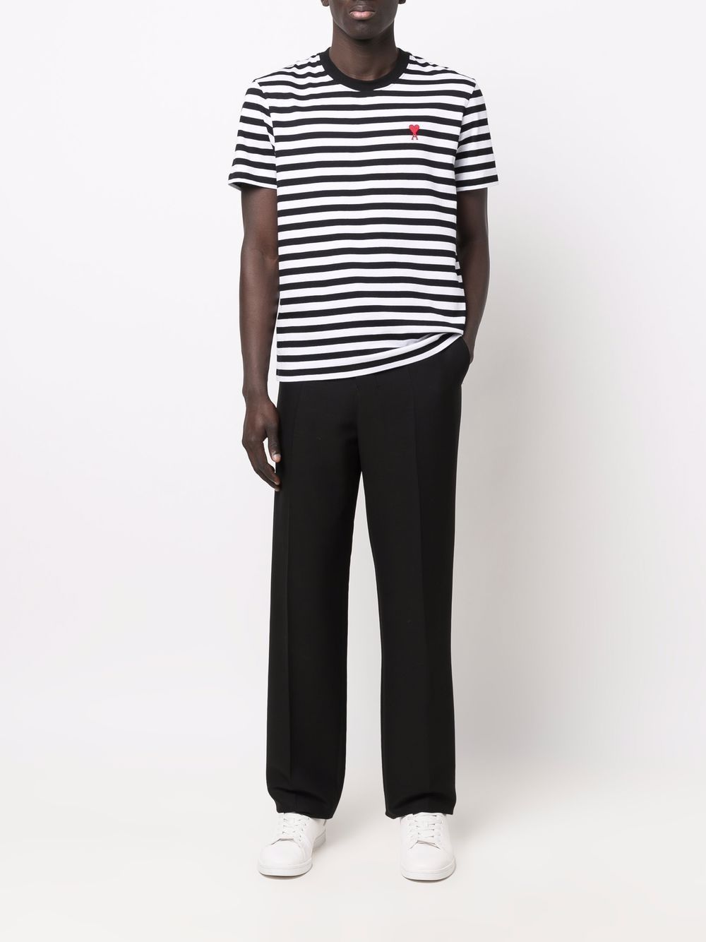 Ami Paris T-shirts and Polos Black UTS013074004 (AMI Paris / Tシャツ・カットソー ) | AMI Paris (アミパリス)(8)