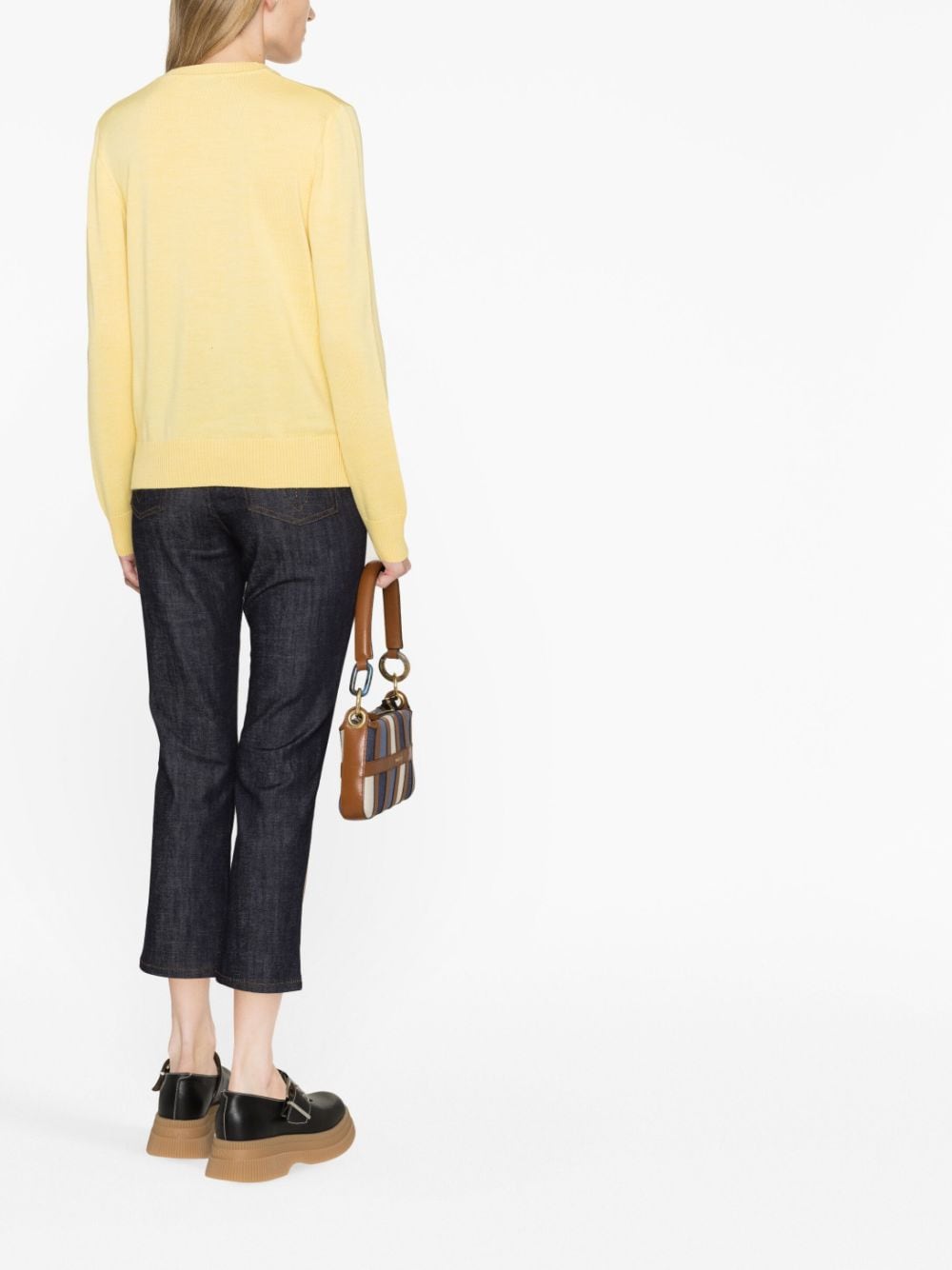 MAISON KITSUNE' Sweaters Yellow HW00521KT1036P724 (Maison Kitsuné / ニット・セーター・カーディガン ) | Maison Kitsuné (メゾン キツネ)(2)